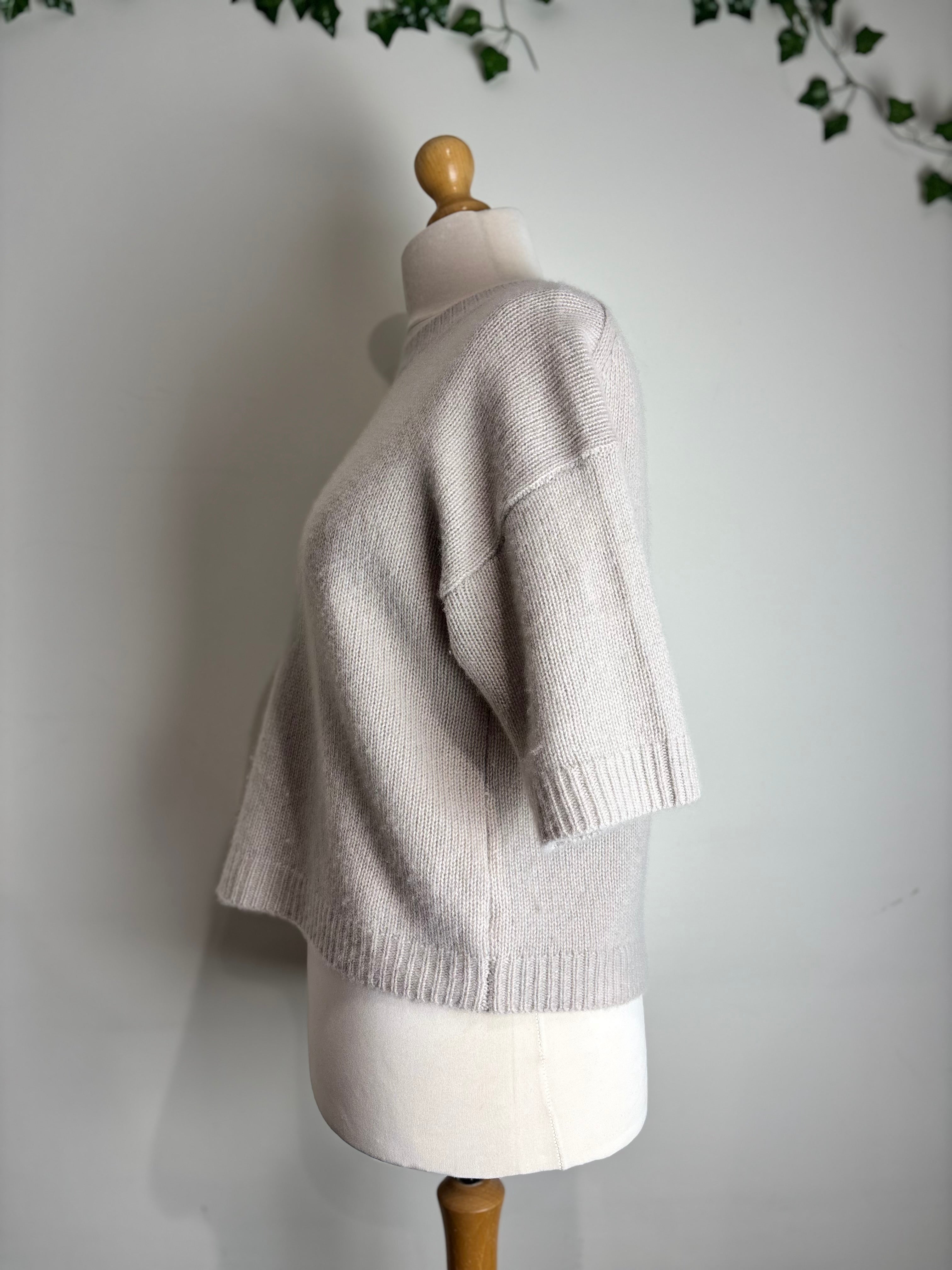 HUSH Short Sleeve Chunky Cashmere Tee