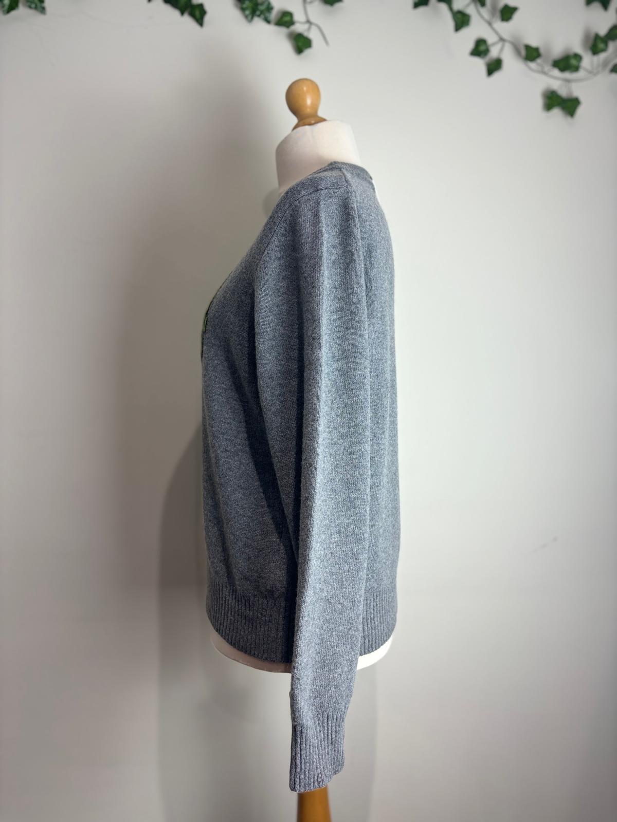 GANNI Frost Grey Bunny Jumper