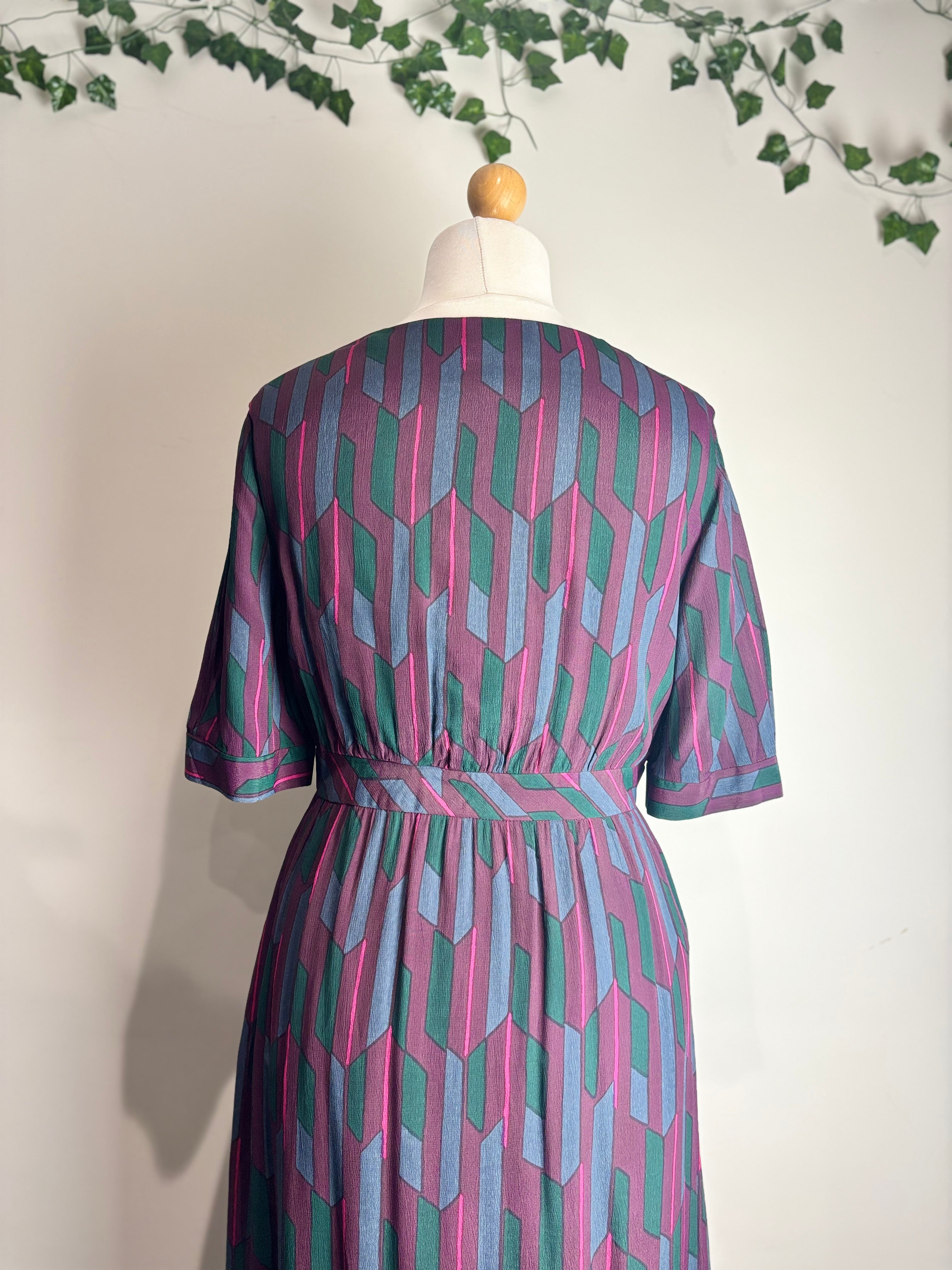 Toast Geo Print V-Neck Maxi Dress