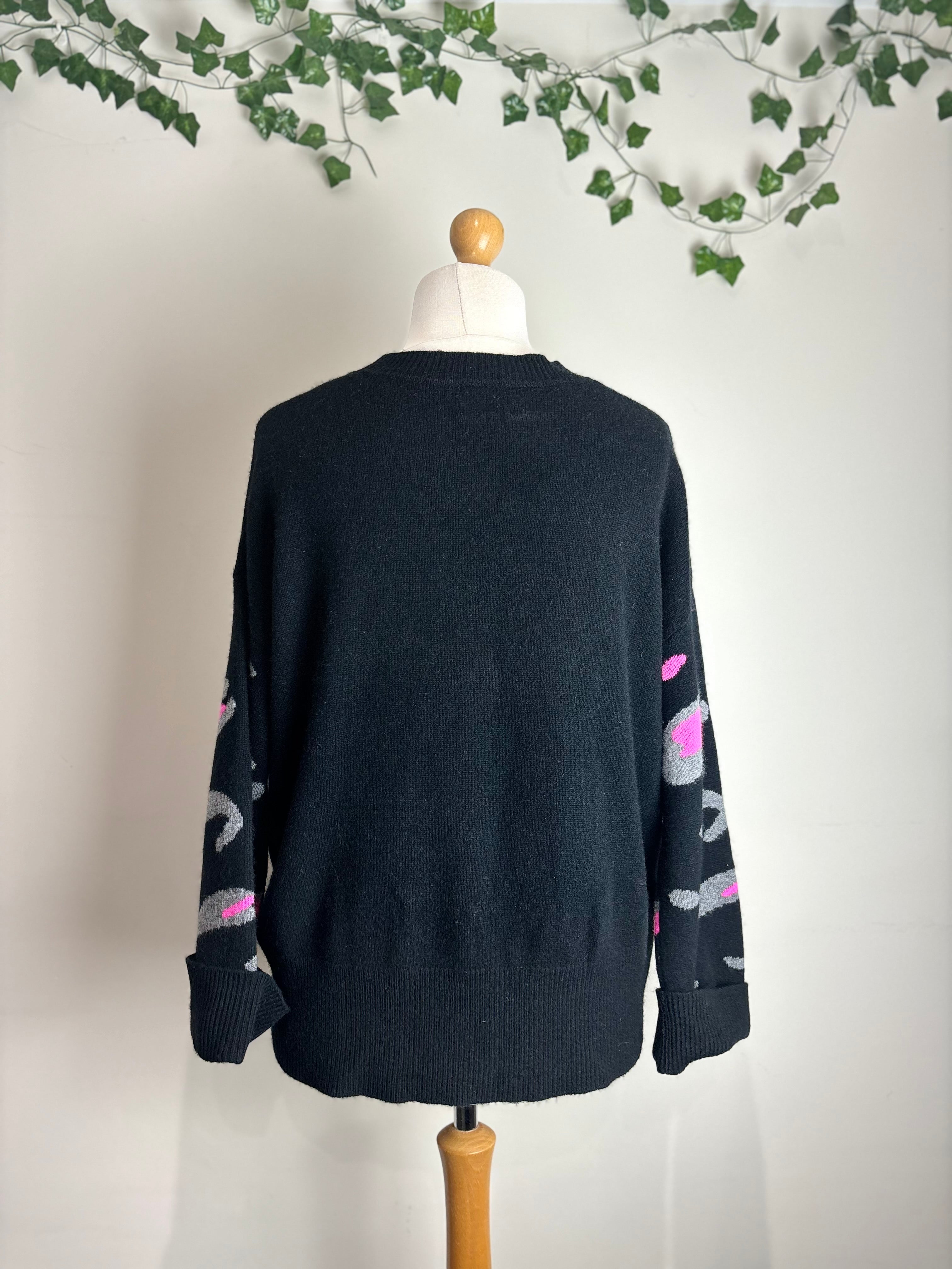 Brodie Cashmere Lynx Boyfriend Cashmere Sweater