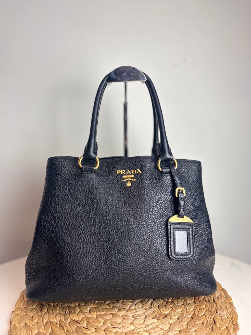 Prada Phenix Vitello Leather Two-Way Tote