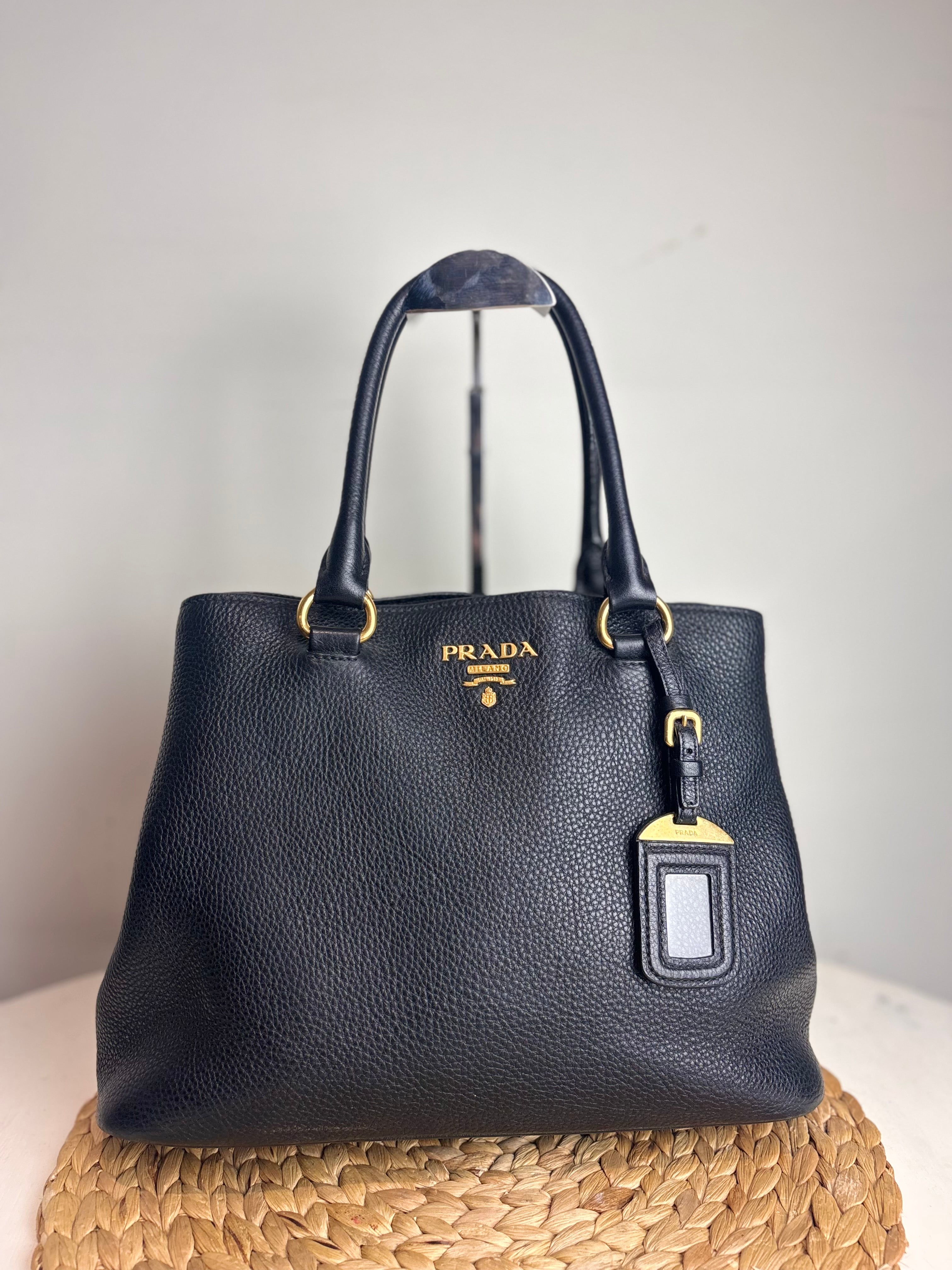 Prada Phenix Vitello Leather Two-Way Tote