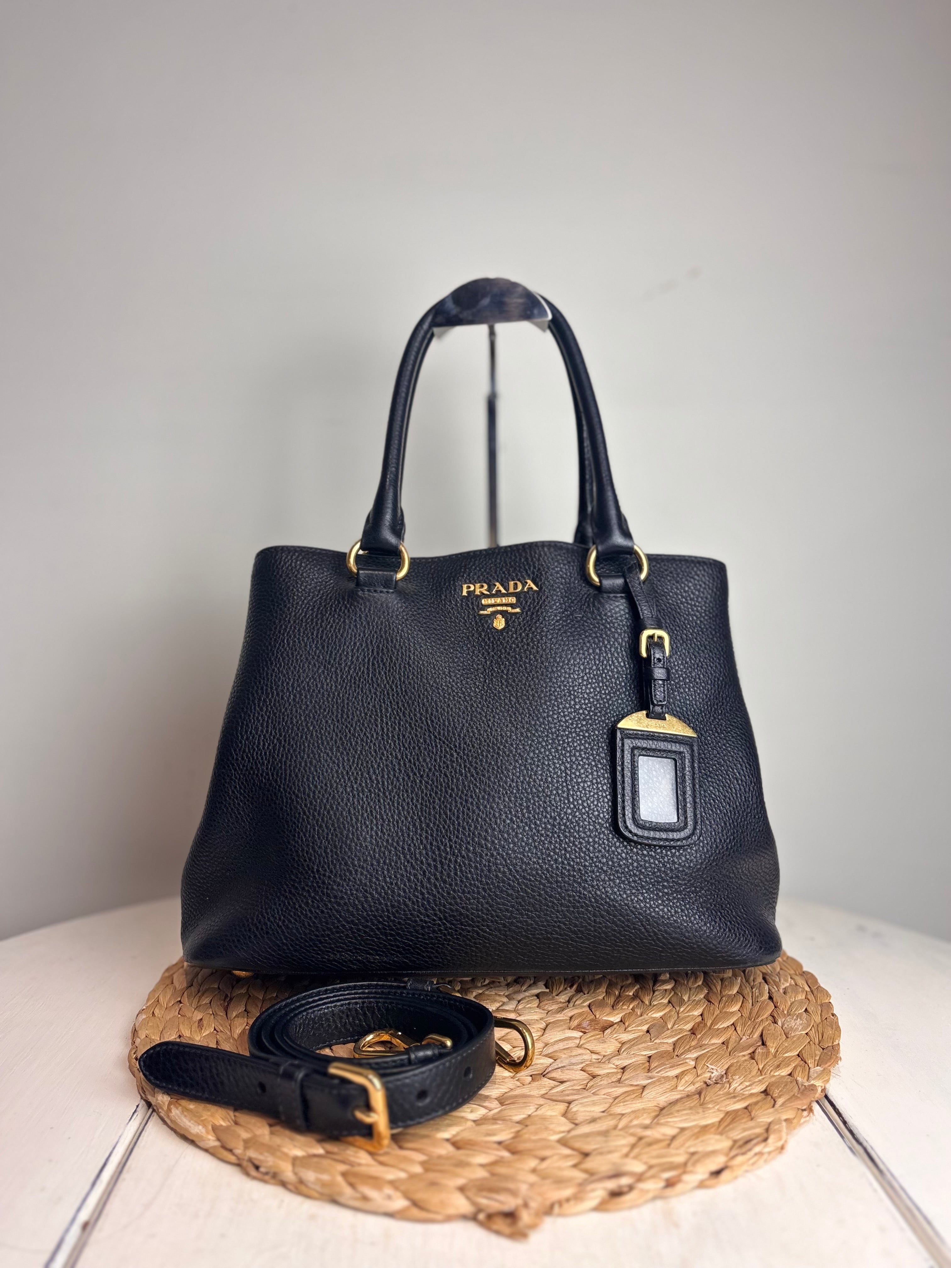 Prada Phenix Vitello Leather Two-Way Tote