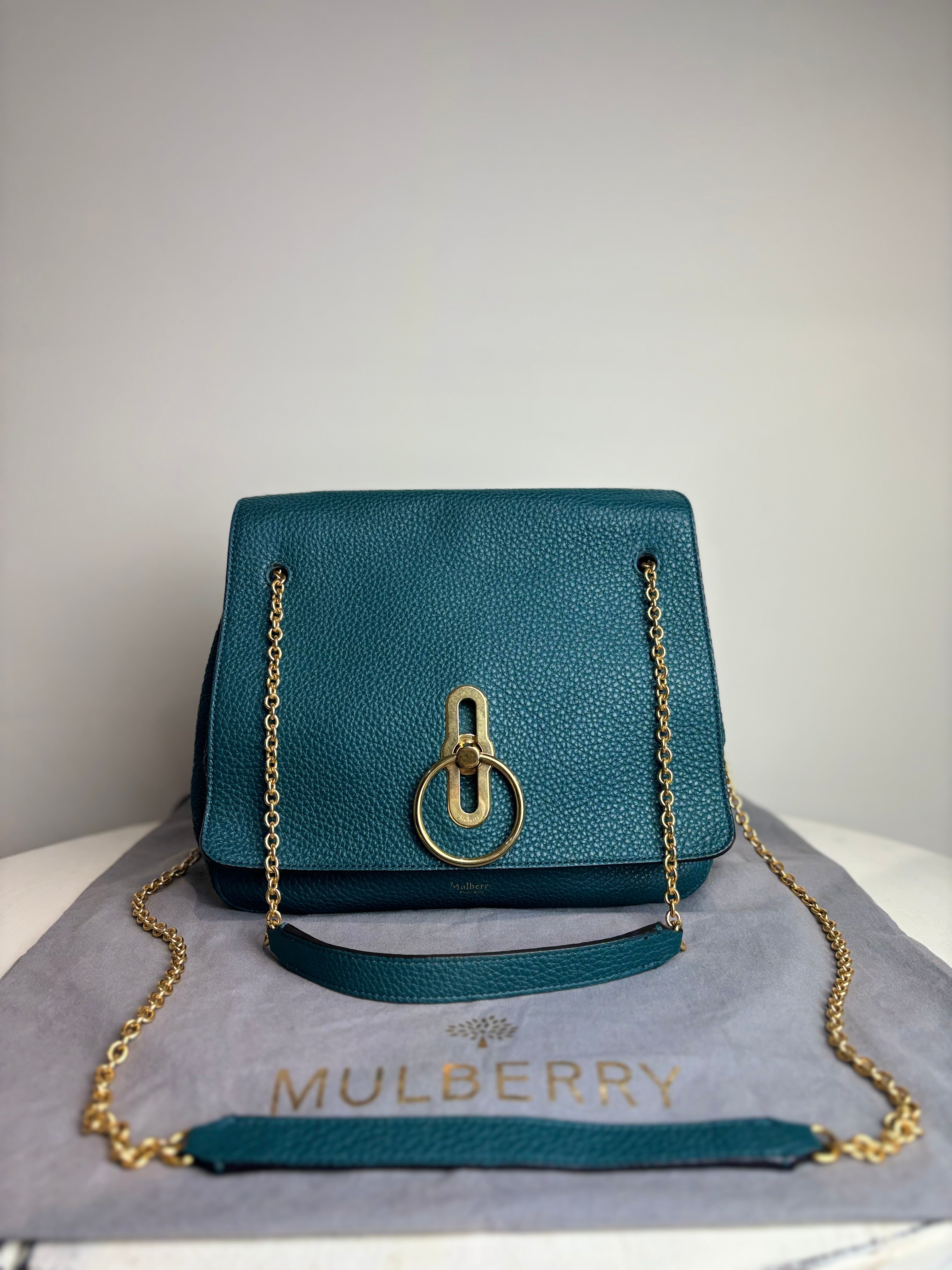 Mulberry Marloes Satchel in Imperial Blue Classic Grainy Calf