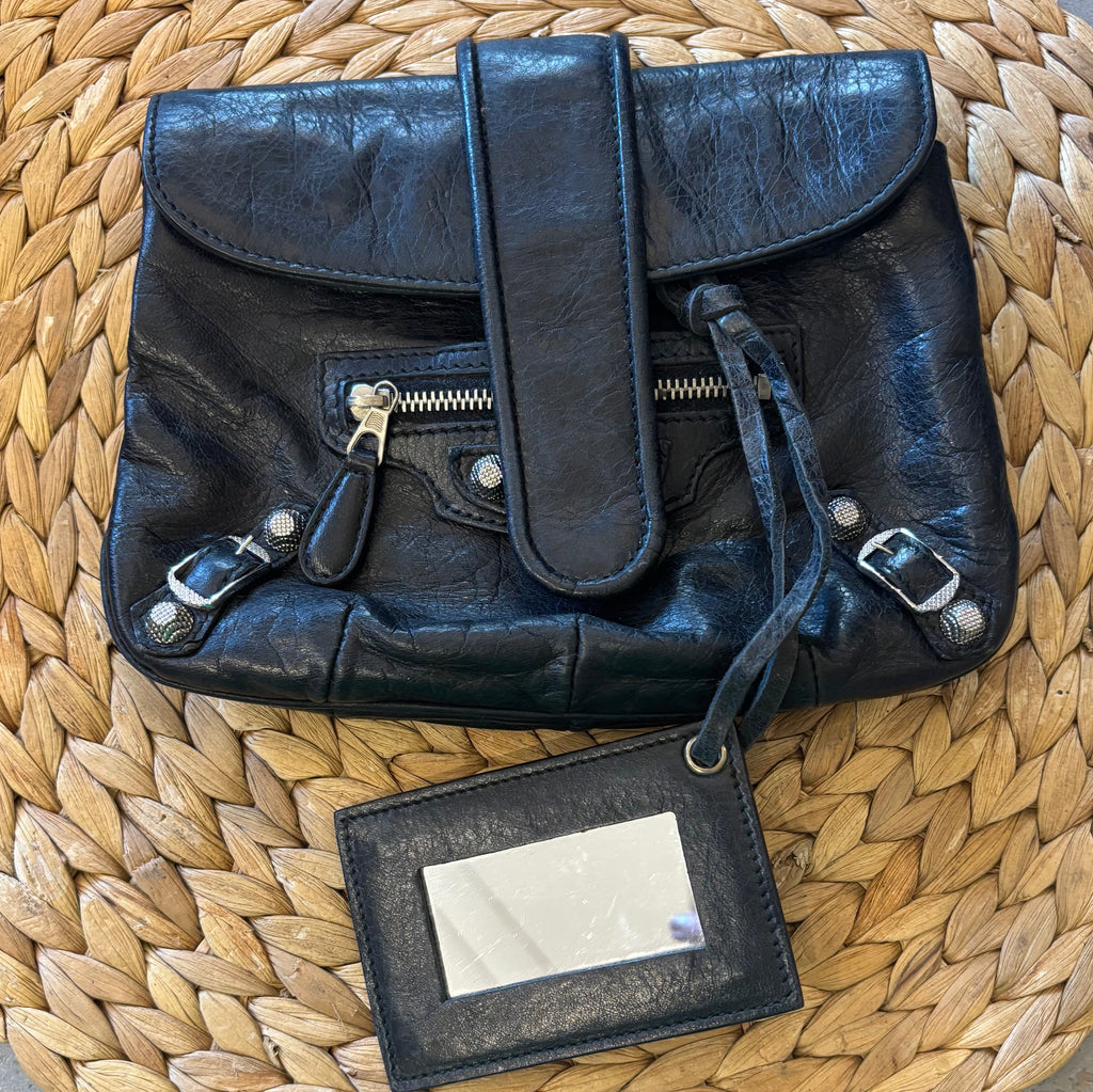 Balenciaga Black Vintage Clutch