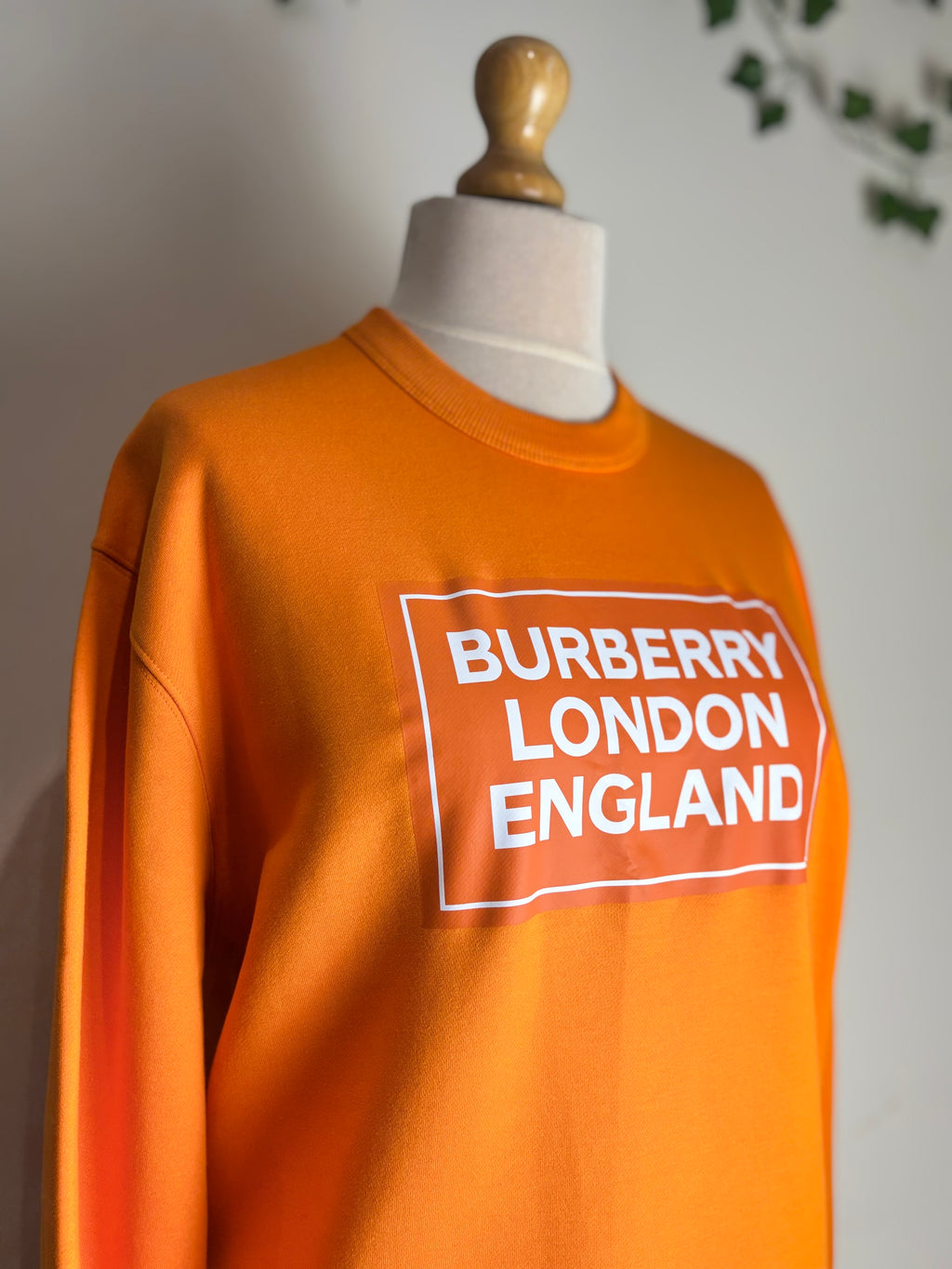 Burberry Fawson Orange Logo Sweater