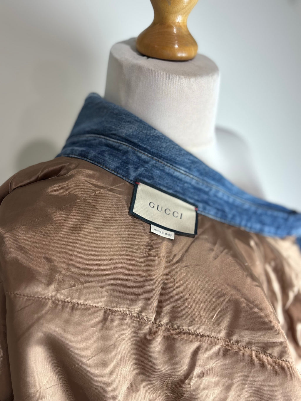 GUCCI Denim Long-Line Shirt