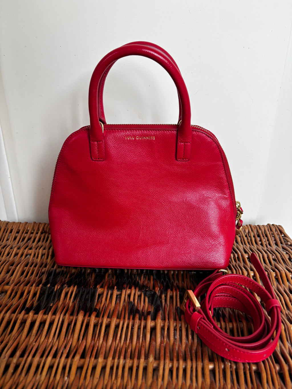 Lulu Guinness Red Handbag