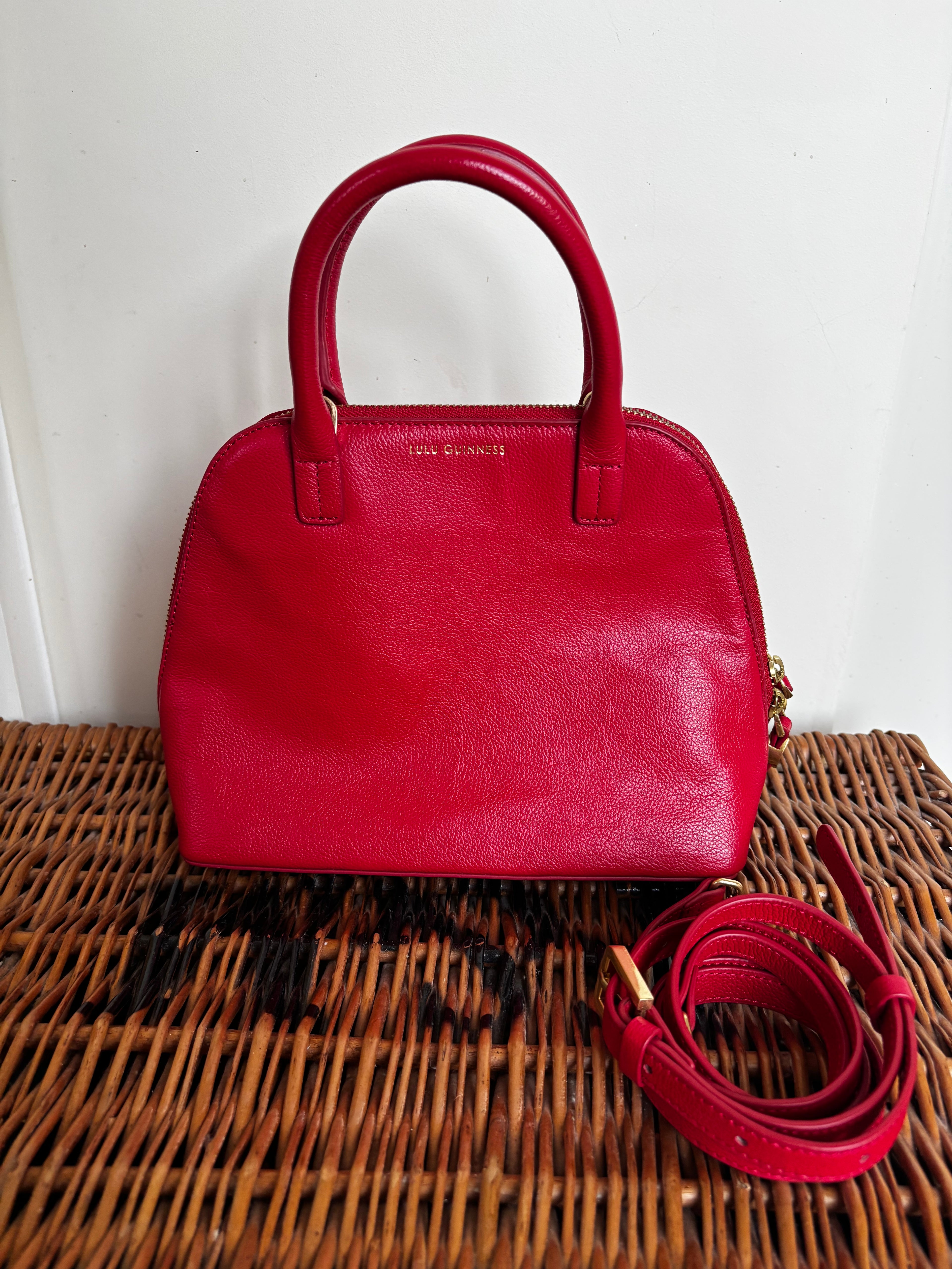 Lulu Guinness Red Handbag