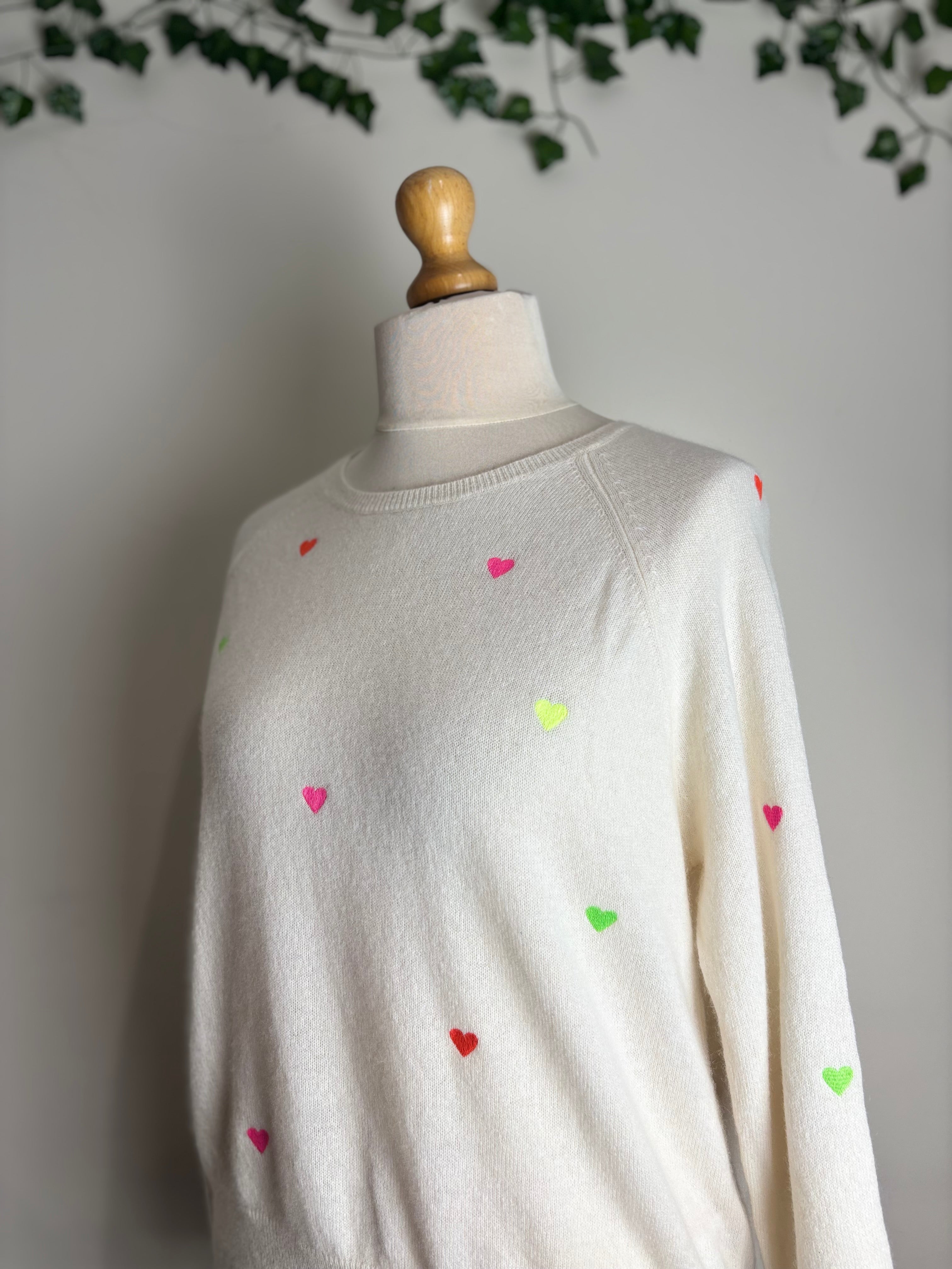 Brodie Cashmere Ivory Sweater