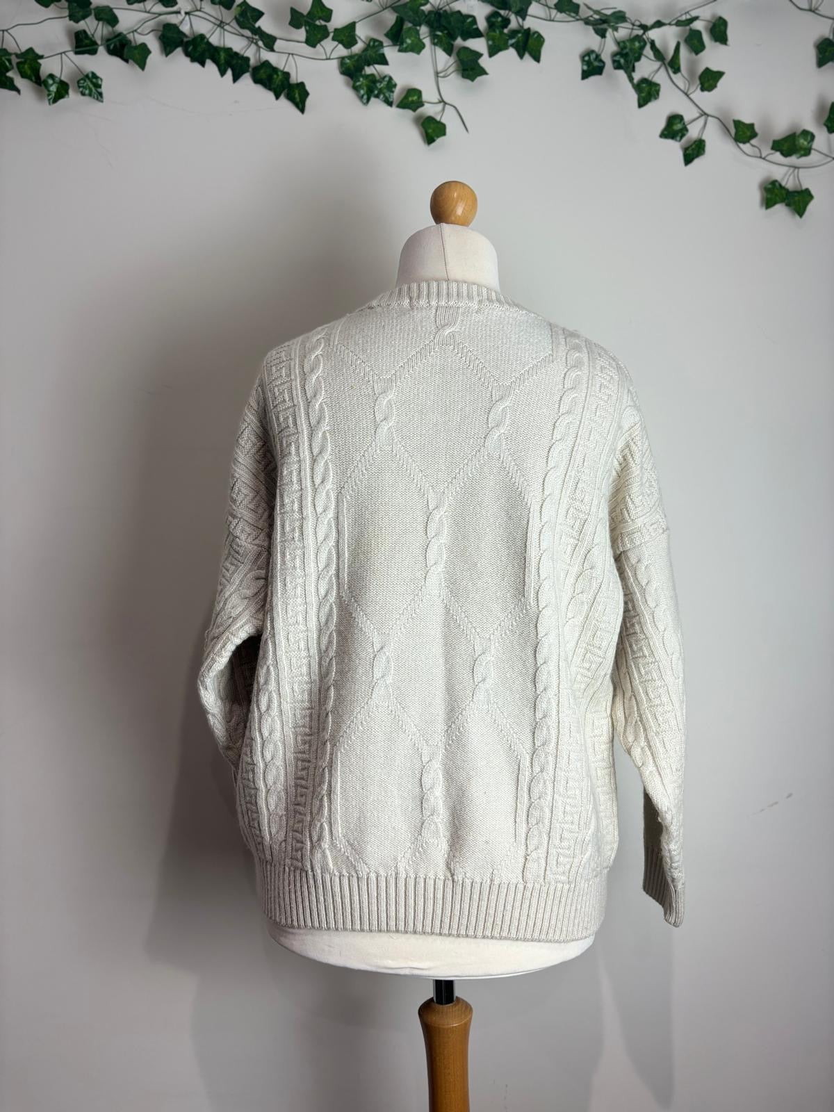 Burberrys of London (Vintage) Ivory Wool Sweater