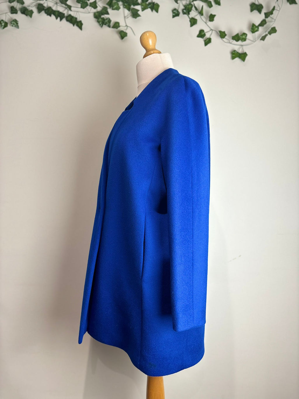 Jaeger London Wool Cobalt Longline Coat