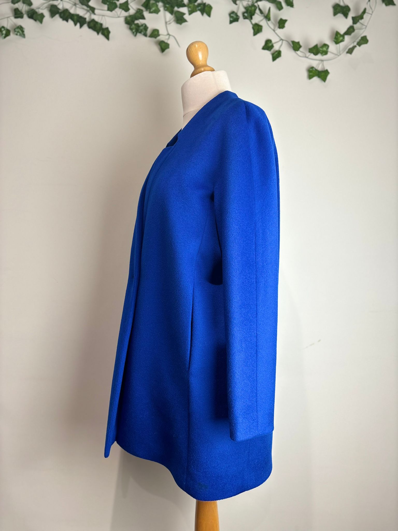 Jaeger London Wool Cobalt Longline Coat
