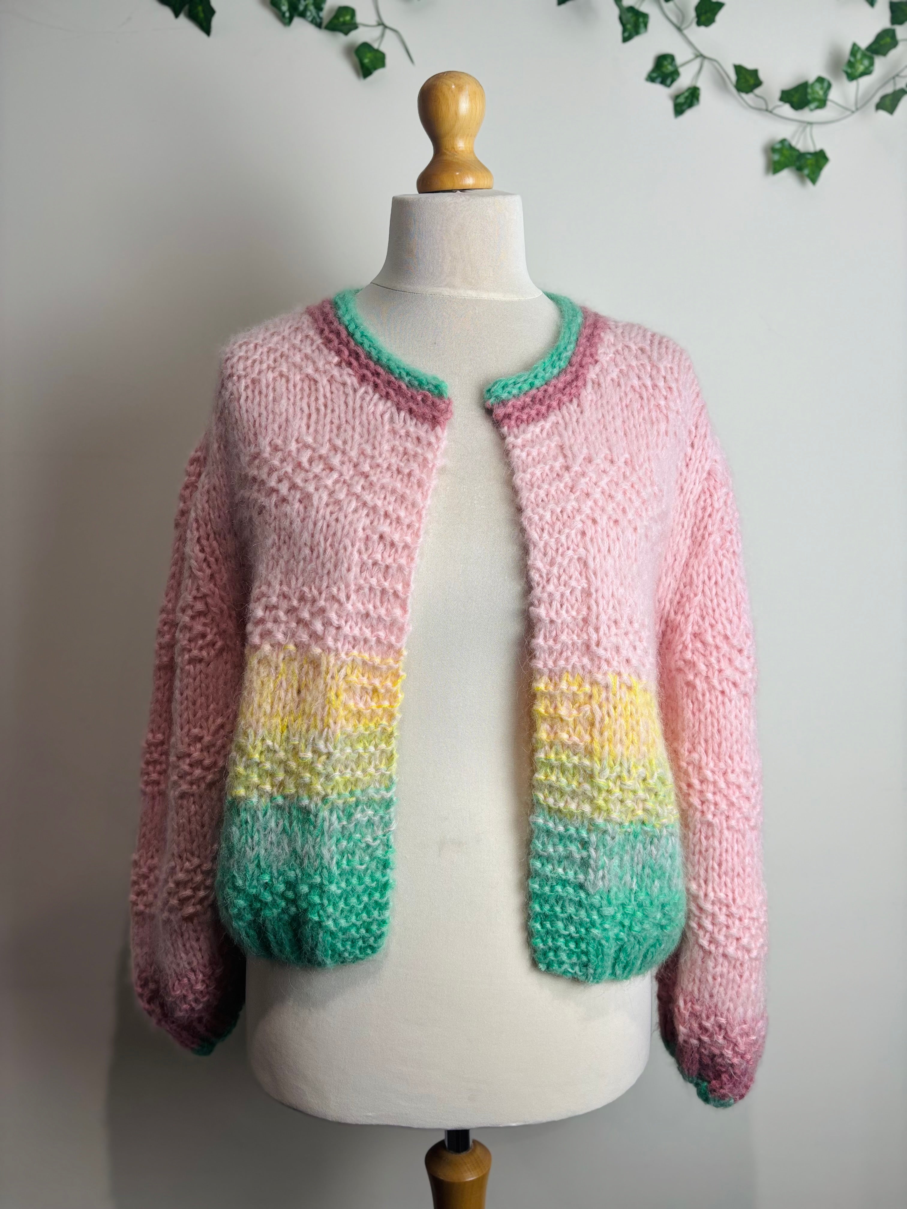 Dawn x Dare Gabi Baby Pink Cardigan
