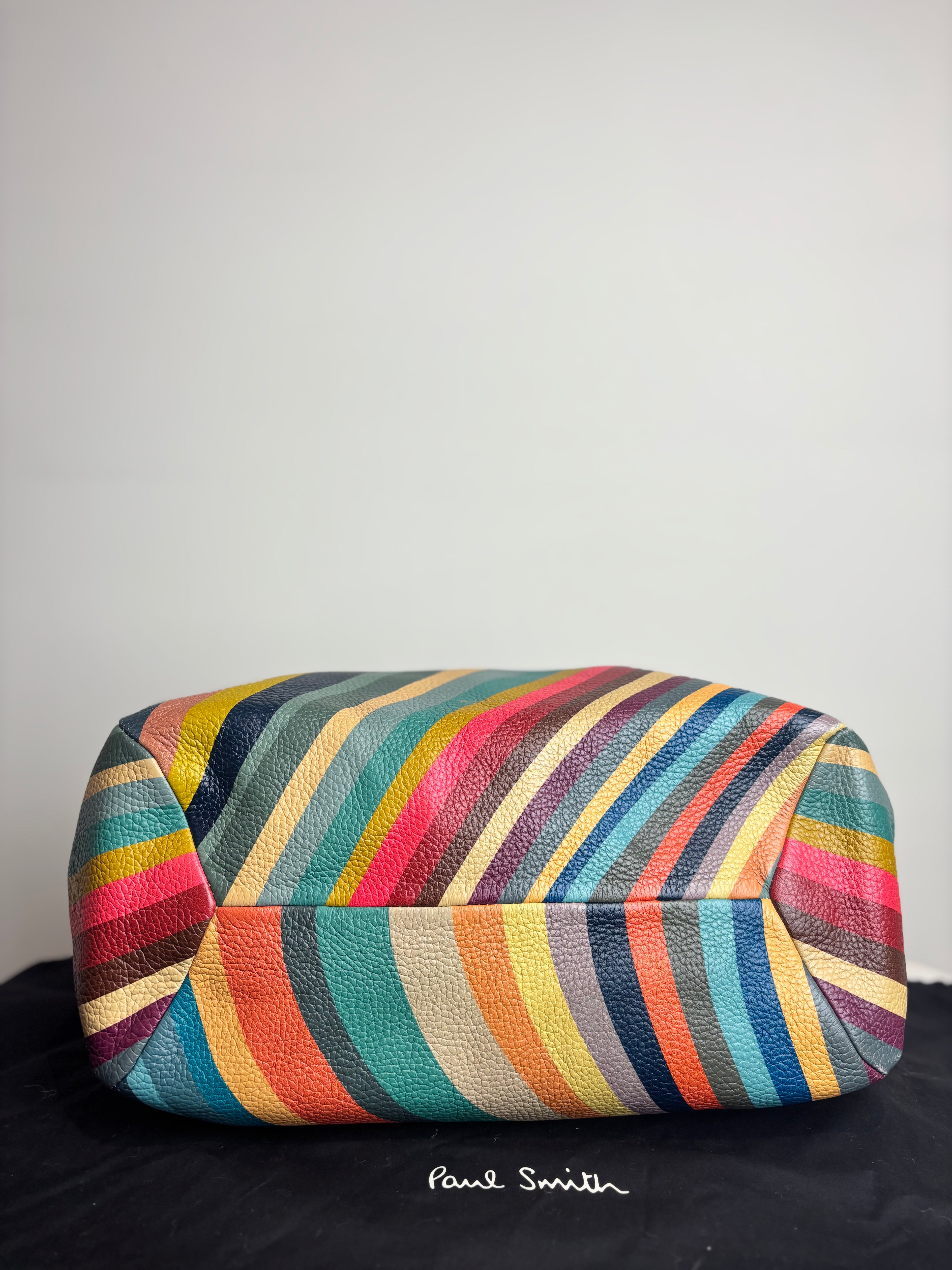 Paul Smith Swirl Print Leather Mini Hobo Bag