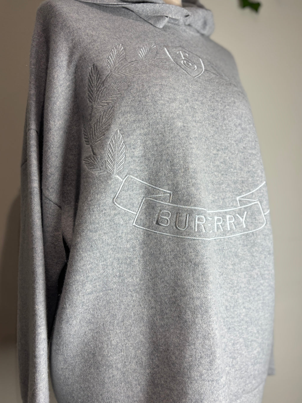Burberry Logo Cashmere Blend Hoodie