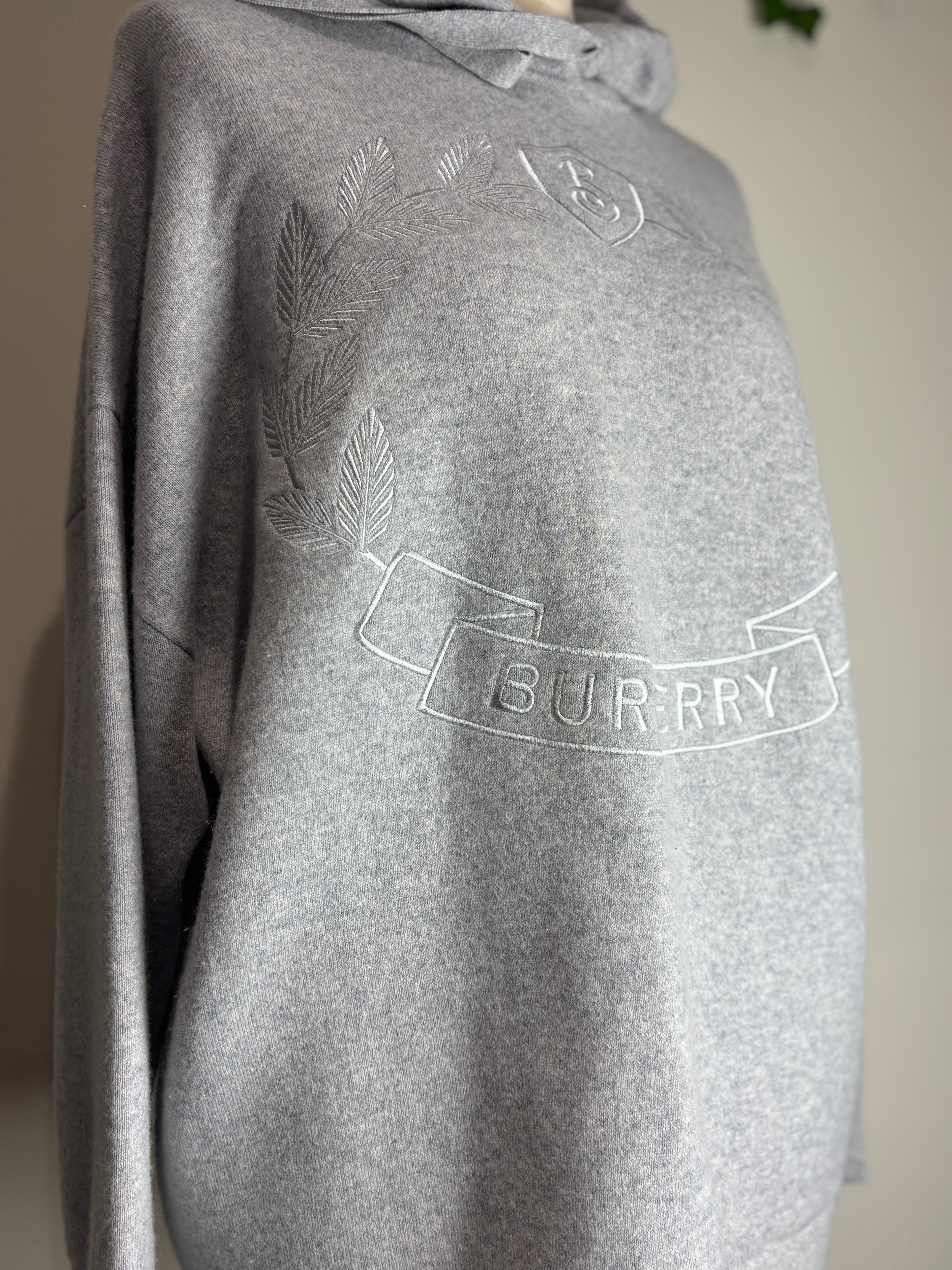 Burberry Logo Cashmere Blend Hoodie