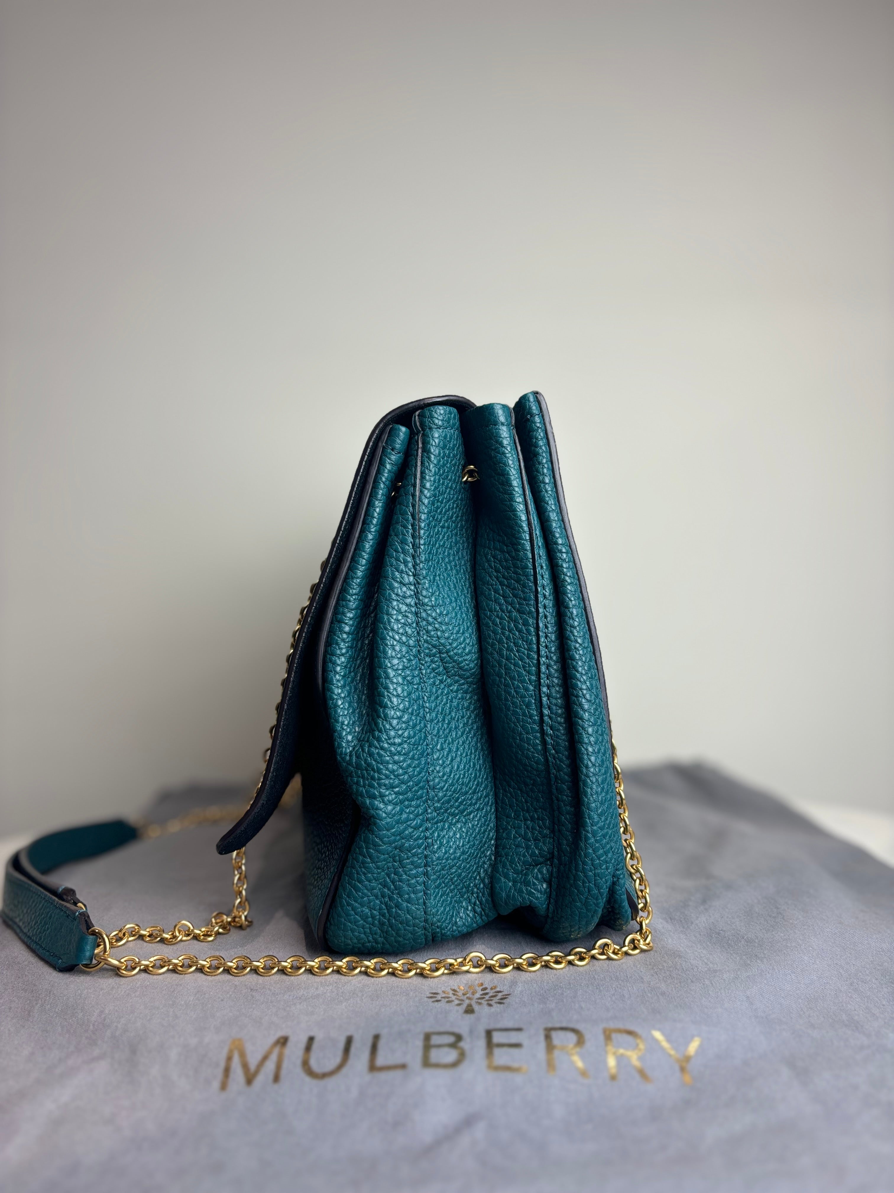 Mulberry Marloes Satchel in Imperial Blue Classic Grainy Calf