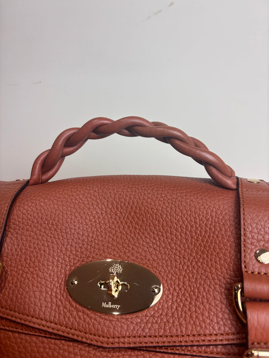 Mulberry Alexa Icon in Bright Oak Heavy Grain