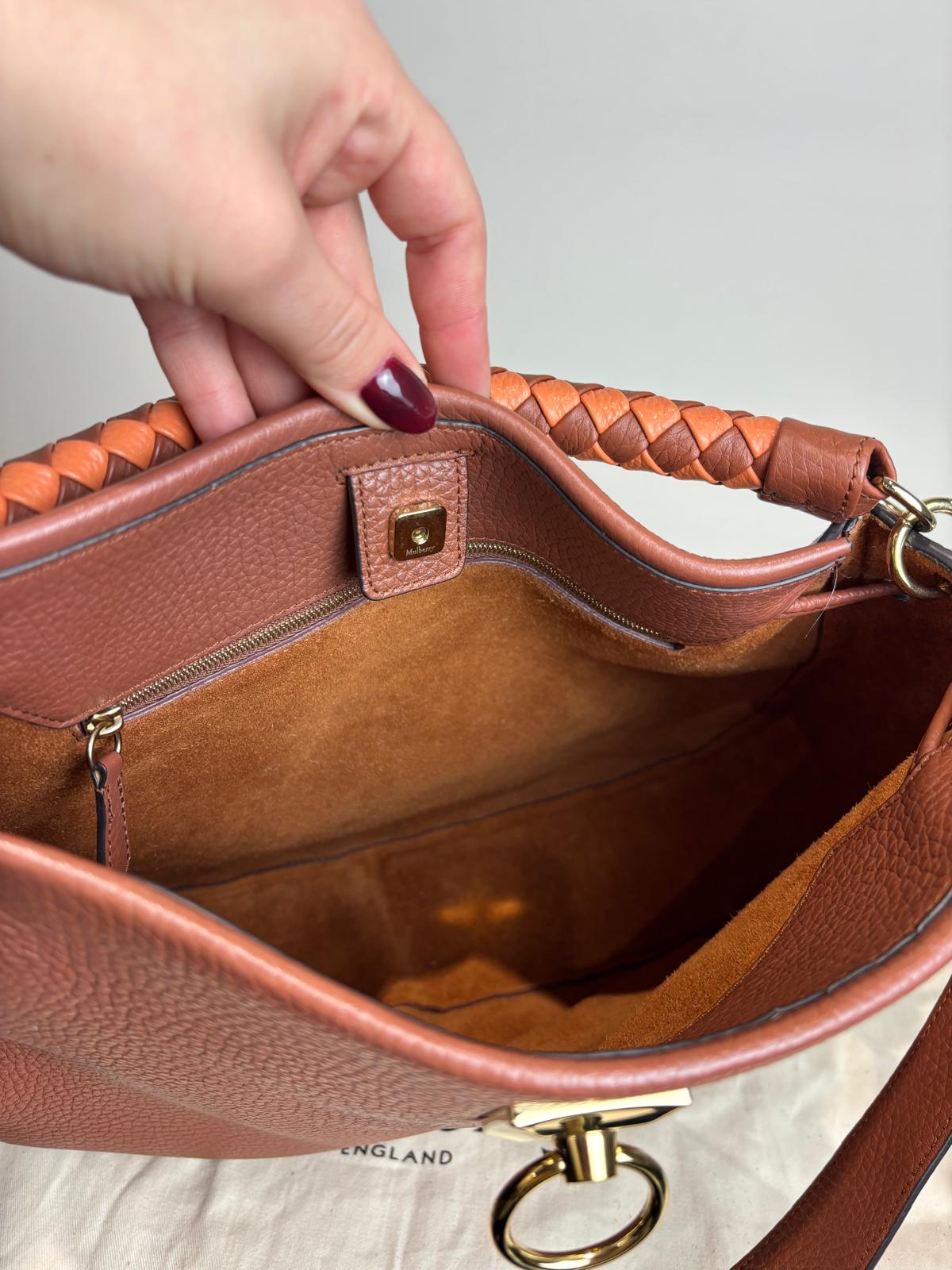 Mulberry Oak Iris Hobo Handbag