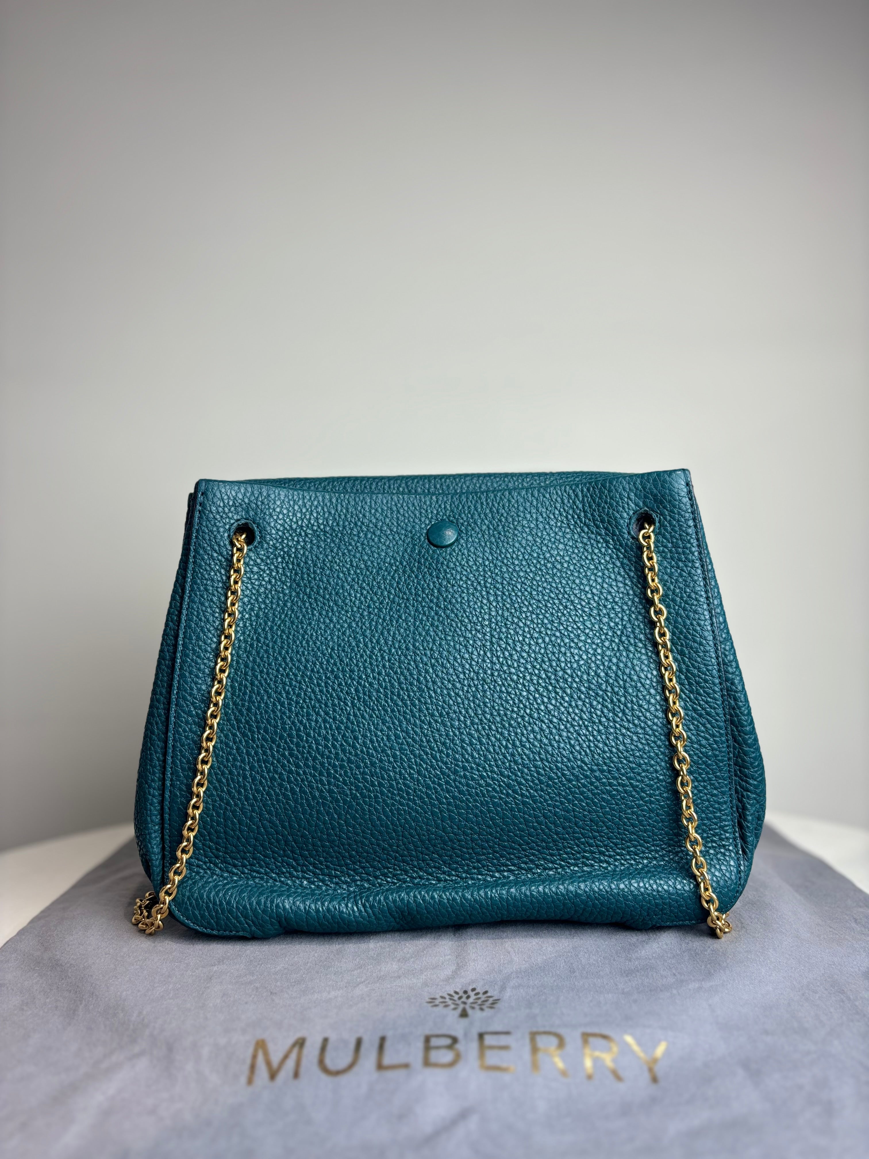 Mulberry Marloes Satchel in Imperial Blue Classic Grainy Calf