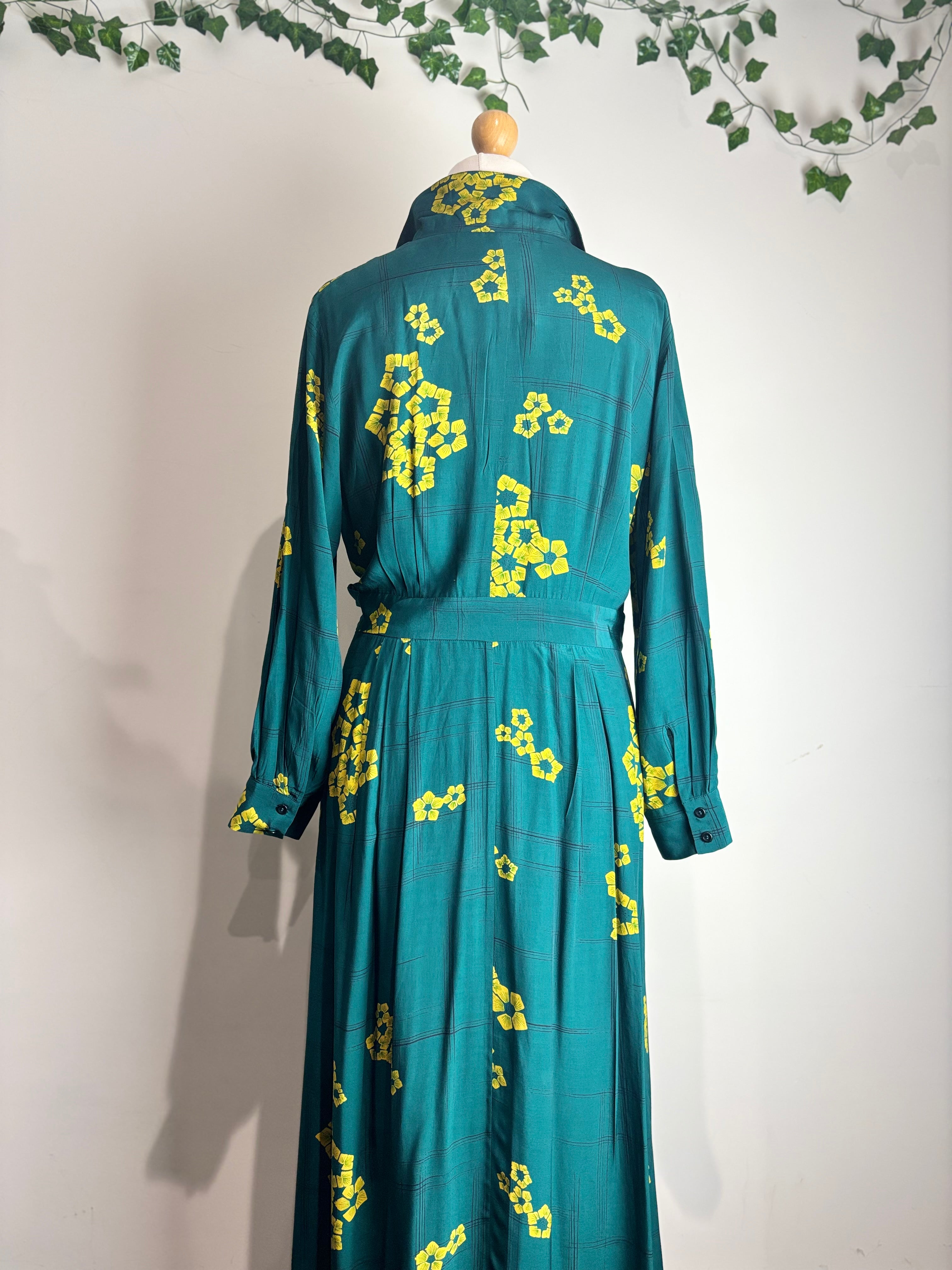 Toast Crosshatch Floral Print Wrap Dress