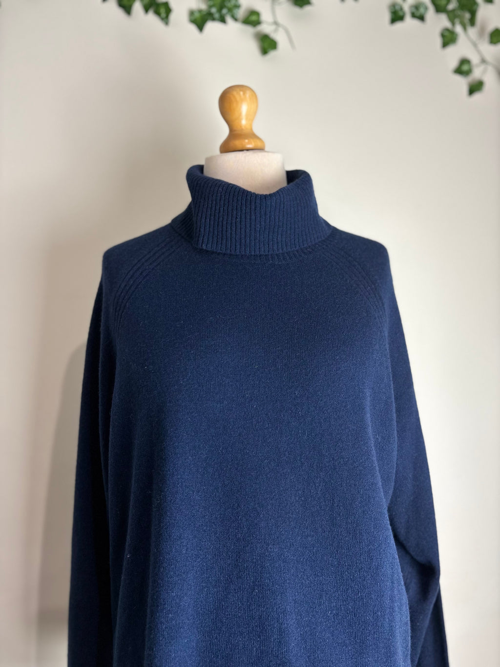 Whistles Navy Cashmere Rollneck