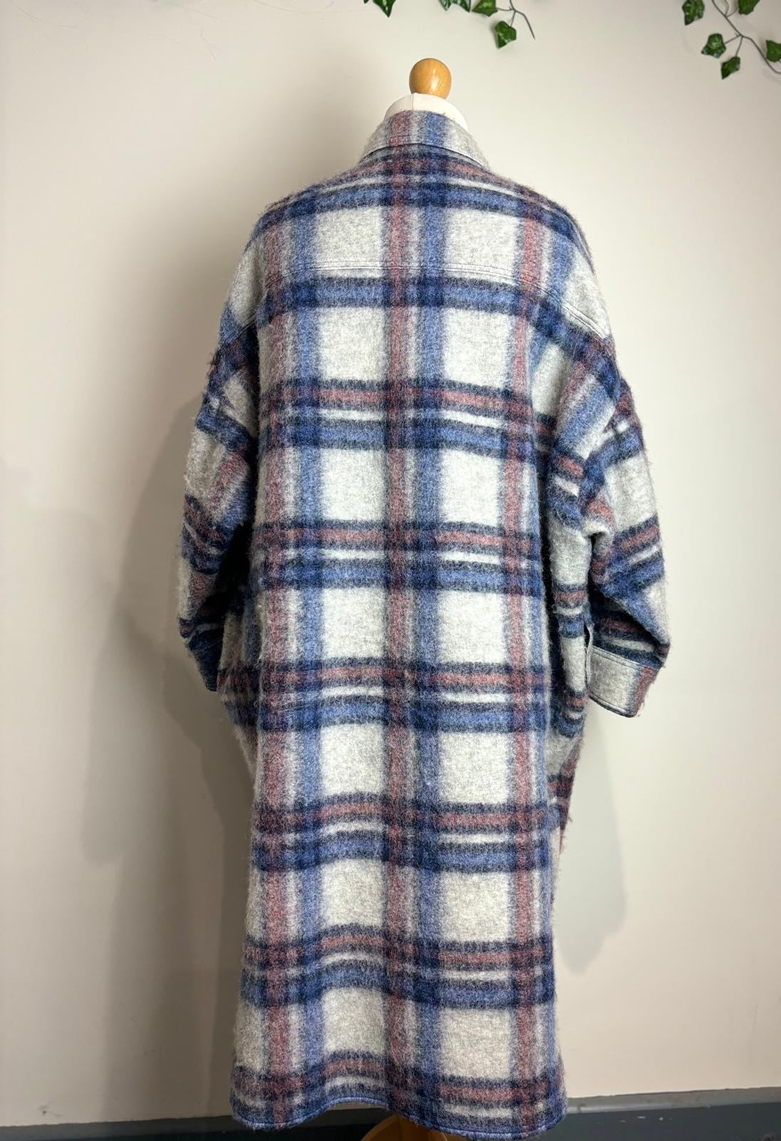 Isabel Etoile Marant Tartan Long Shacket
