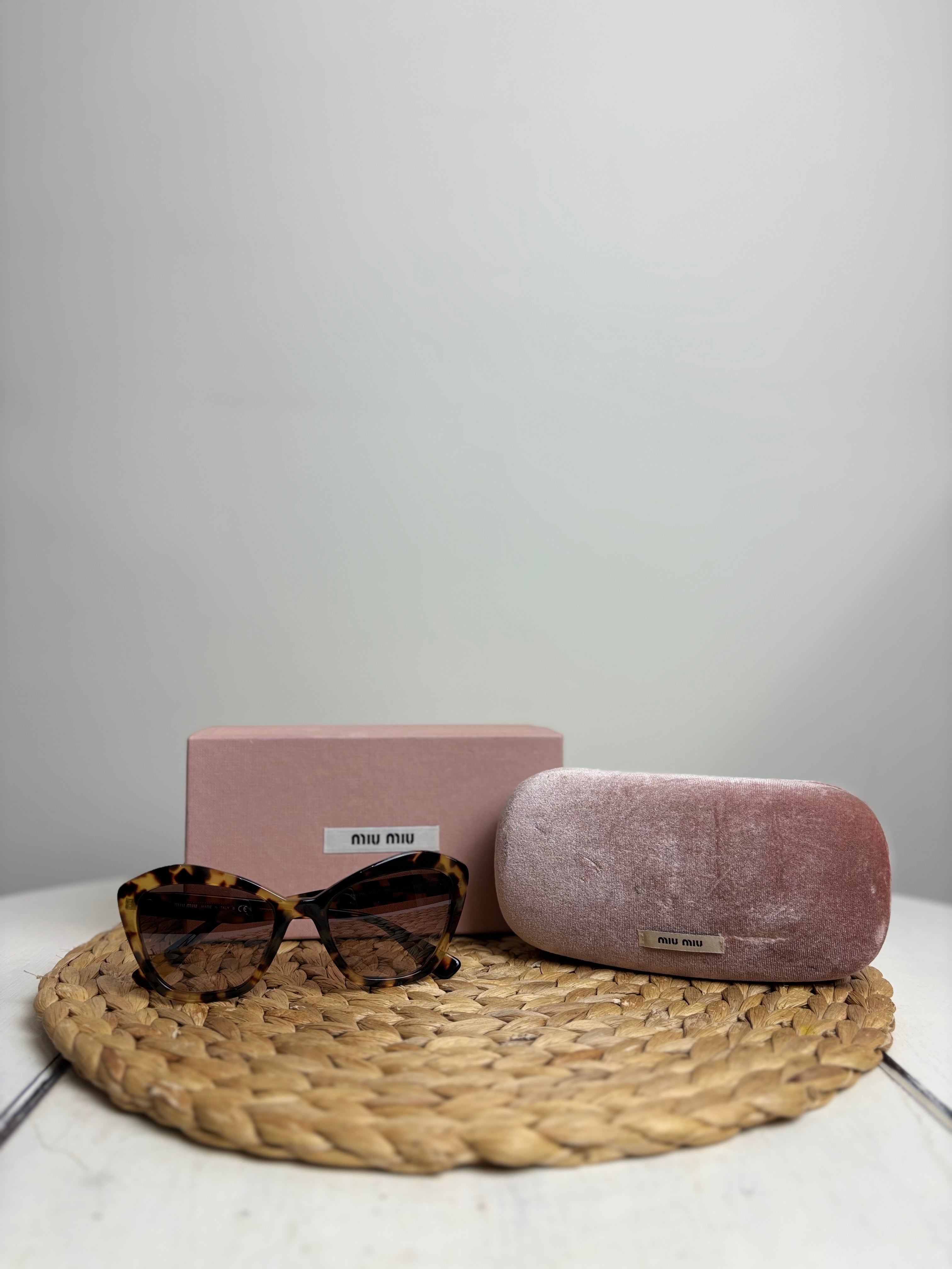 Miu Miu Cat-Eye Havana Sunglasses