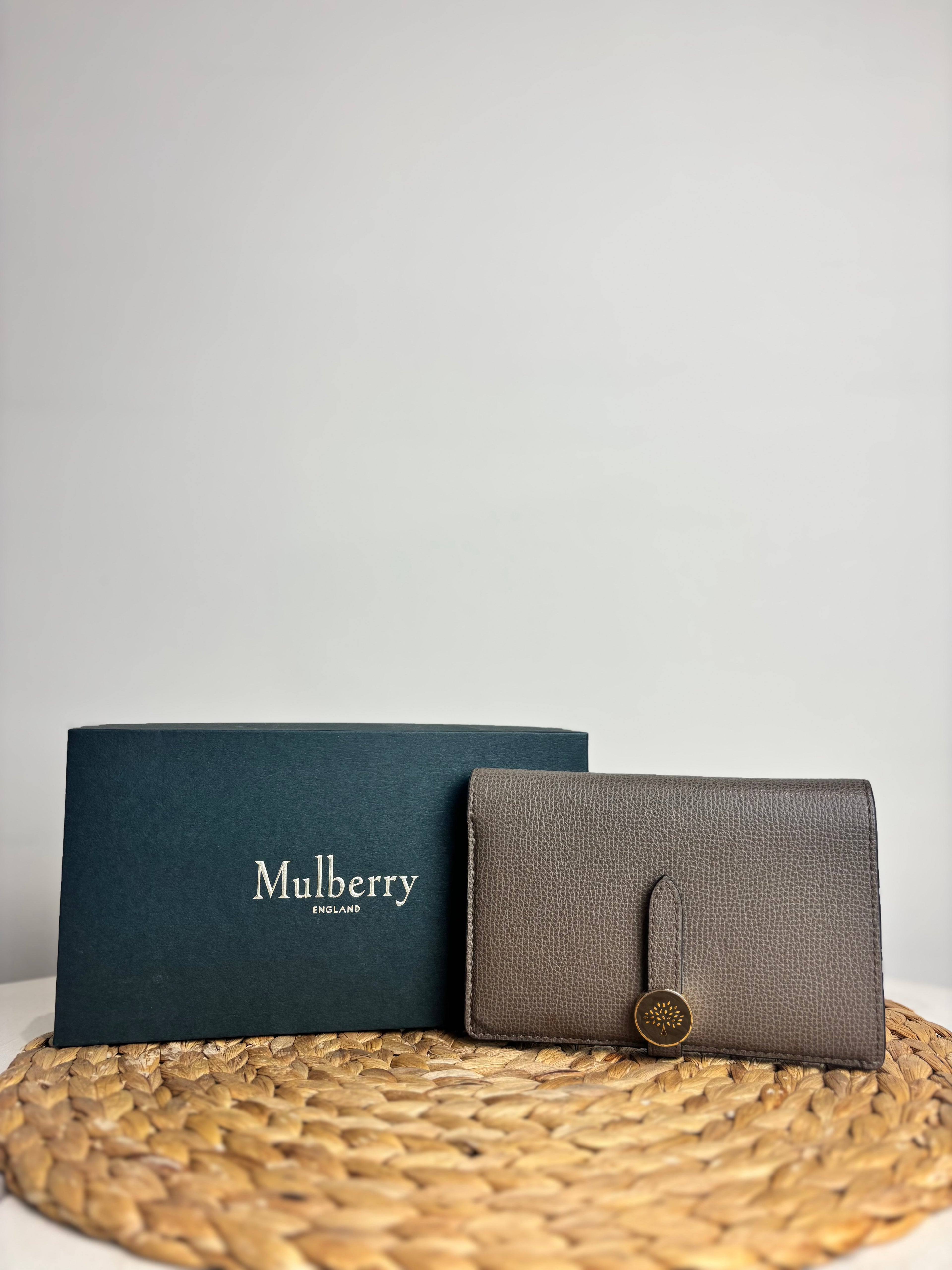 Mulberry Tree Crossgrain Leather Purse in Clay