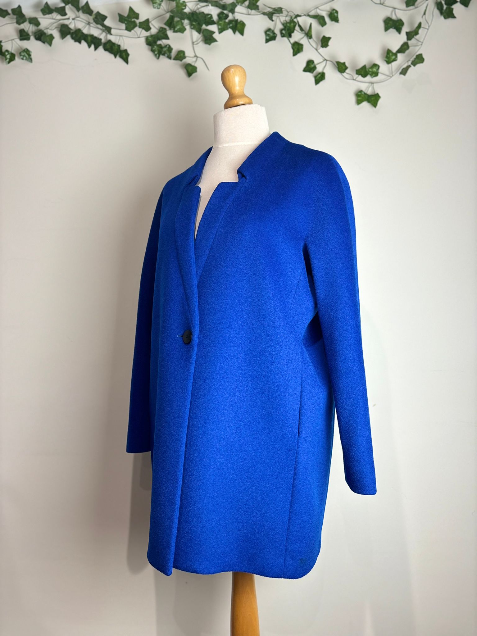 Jaeger London Wool Cobalt Longline Coat
