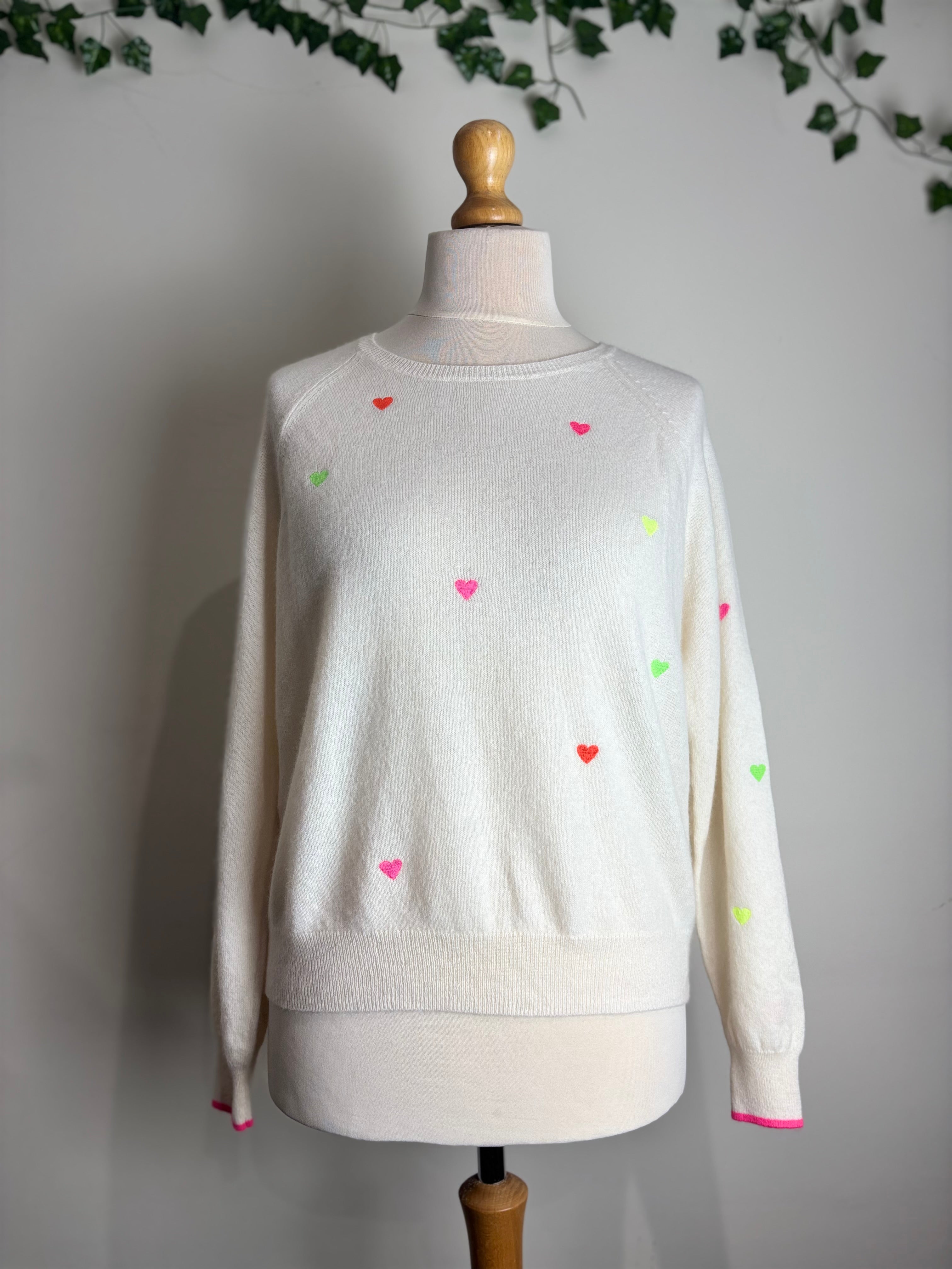 Brodie Cashmere Ivory Sweater