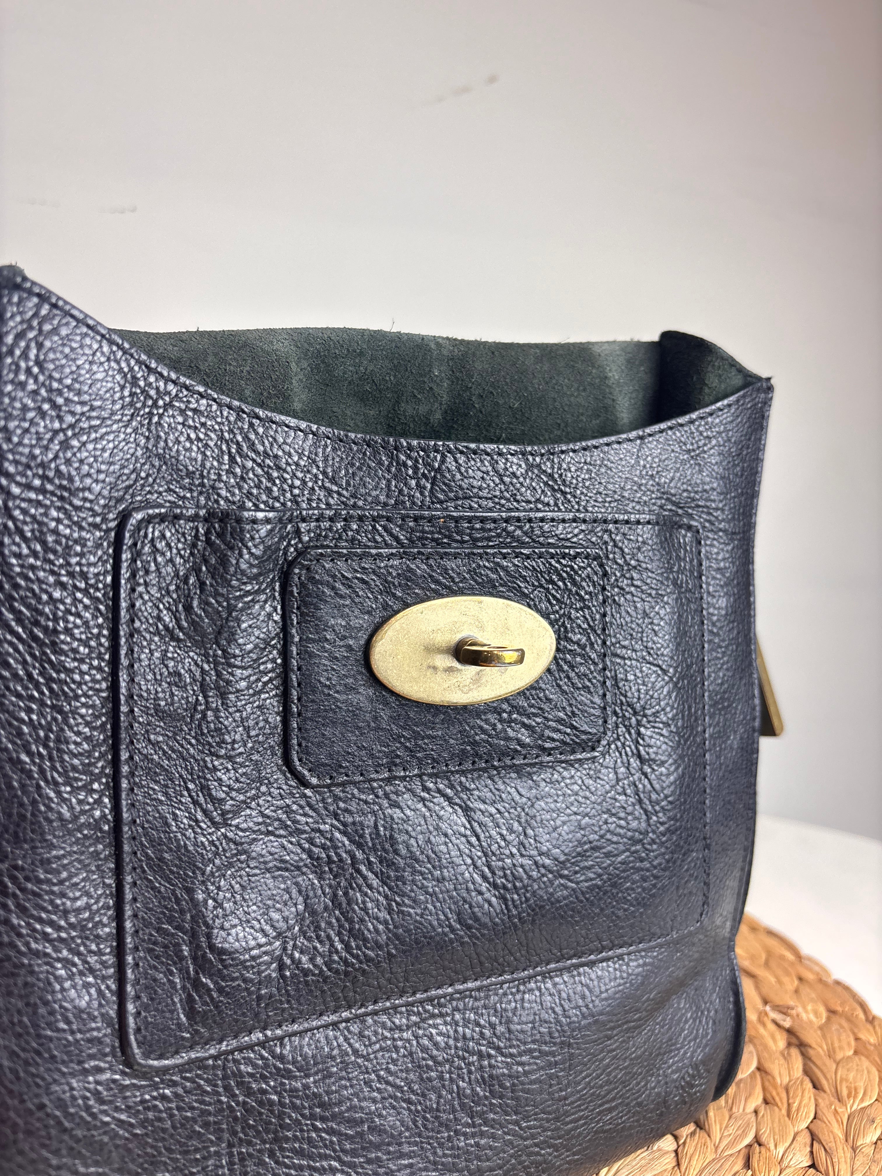 Mulberry Antony Messenger Satchel (Dark Brown Leather)