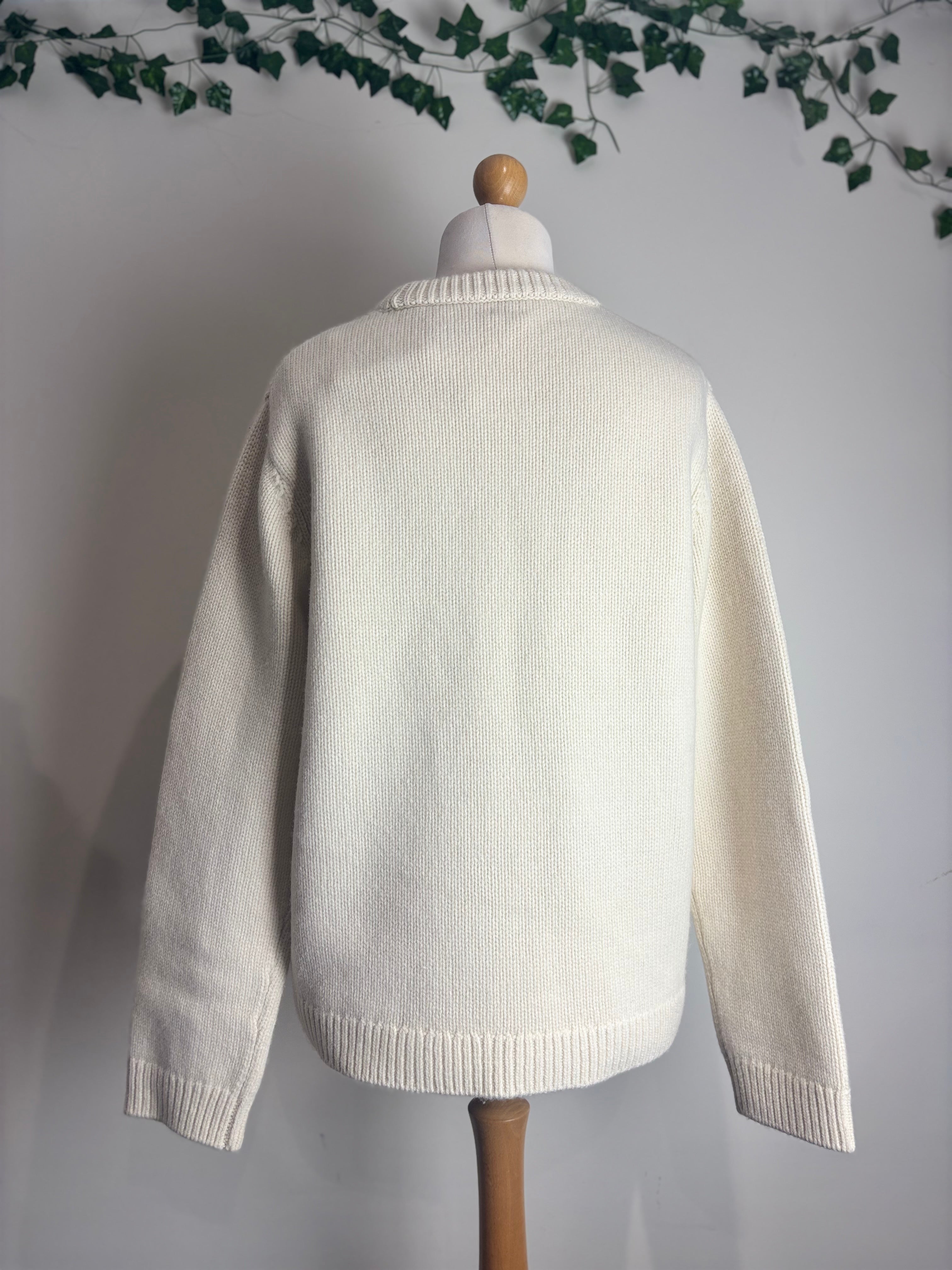 TOTEME Panelled Ribbed Cable Wool Jumper