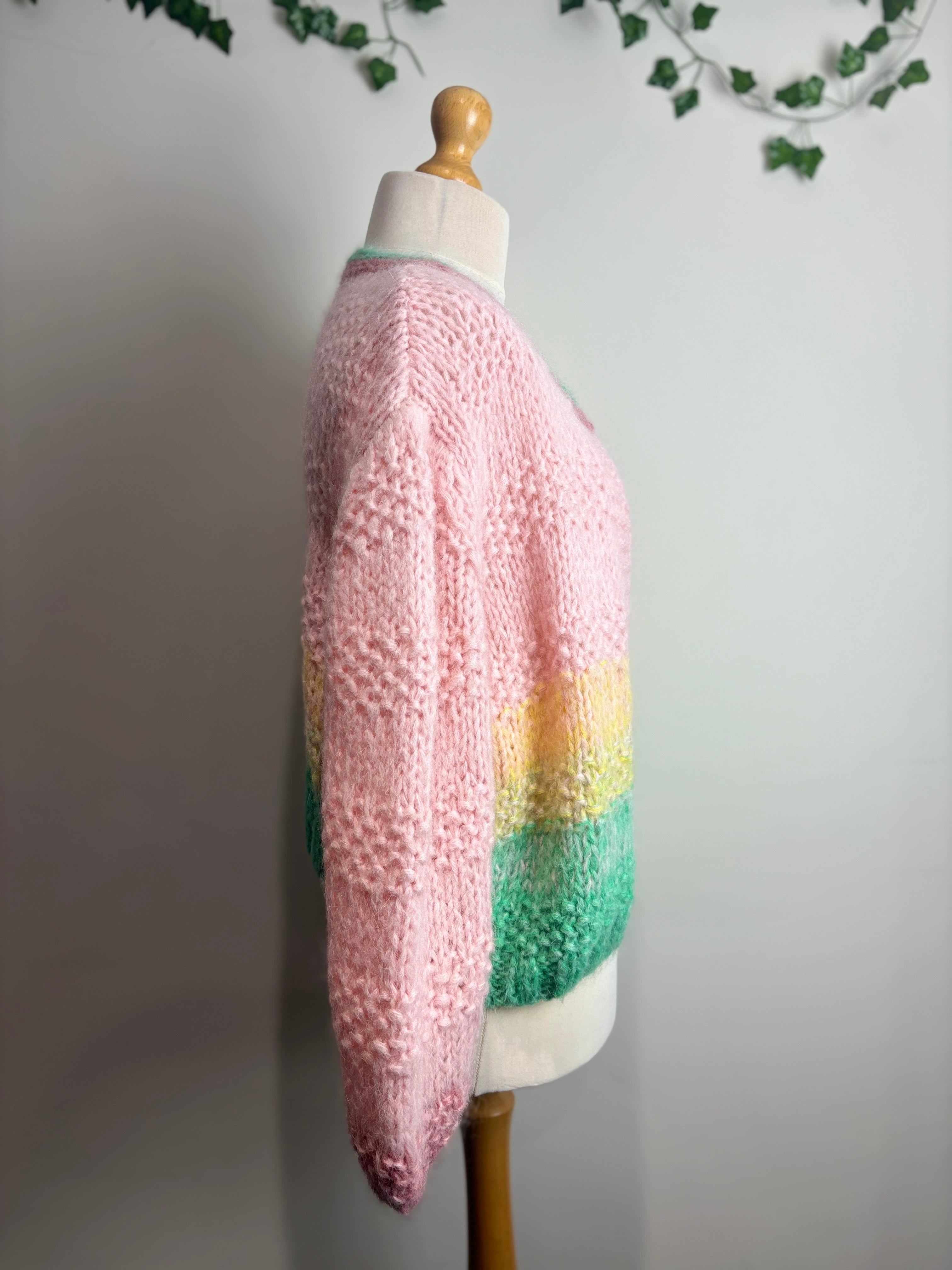 Dawn x Dare Gabi Baby Pink Cardigan