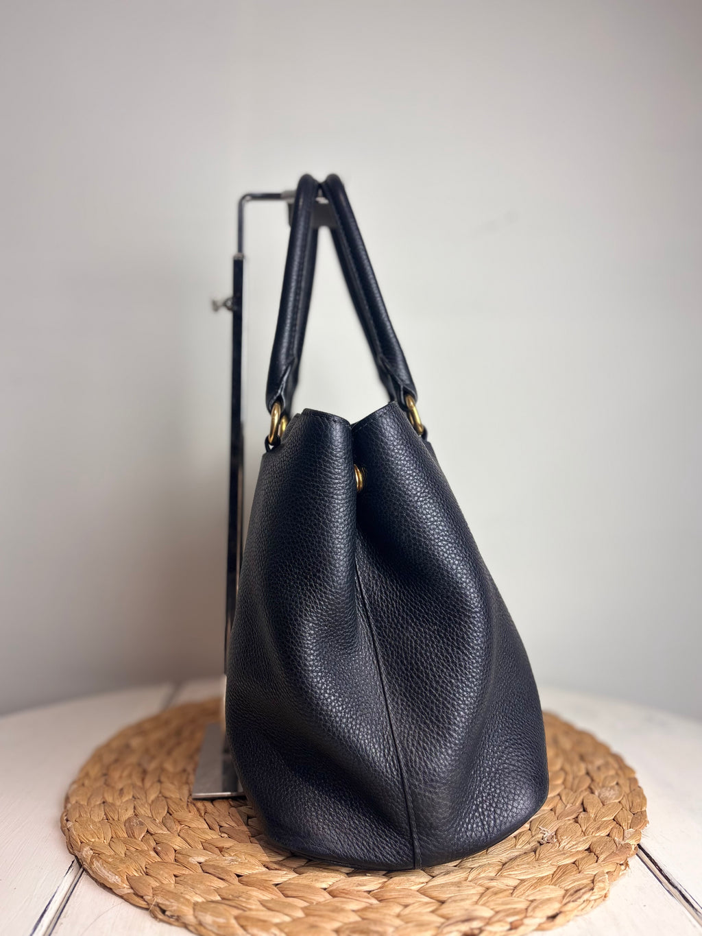 Prada Phenix Vitello Leather Two-Way Tote