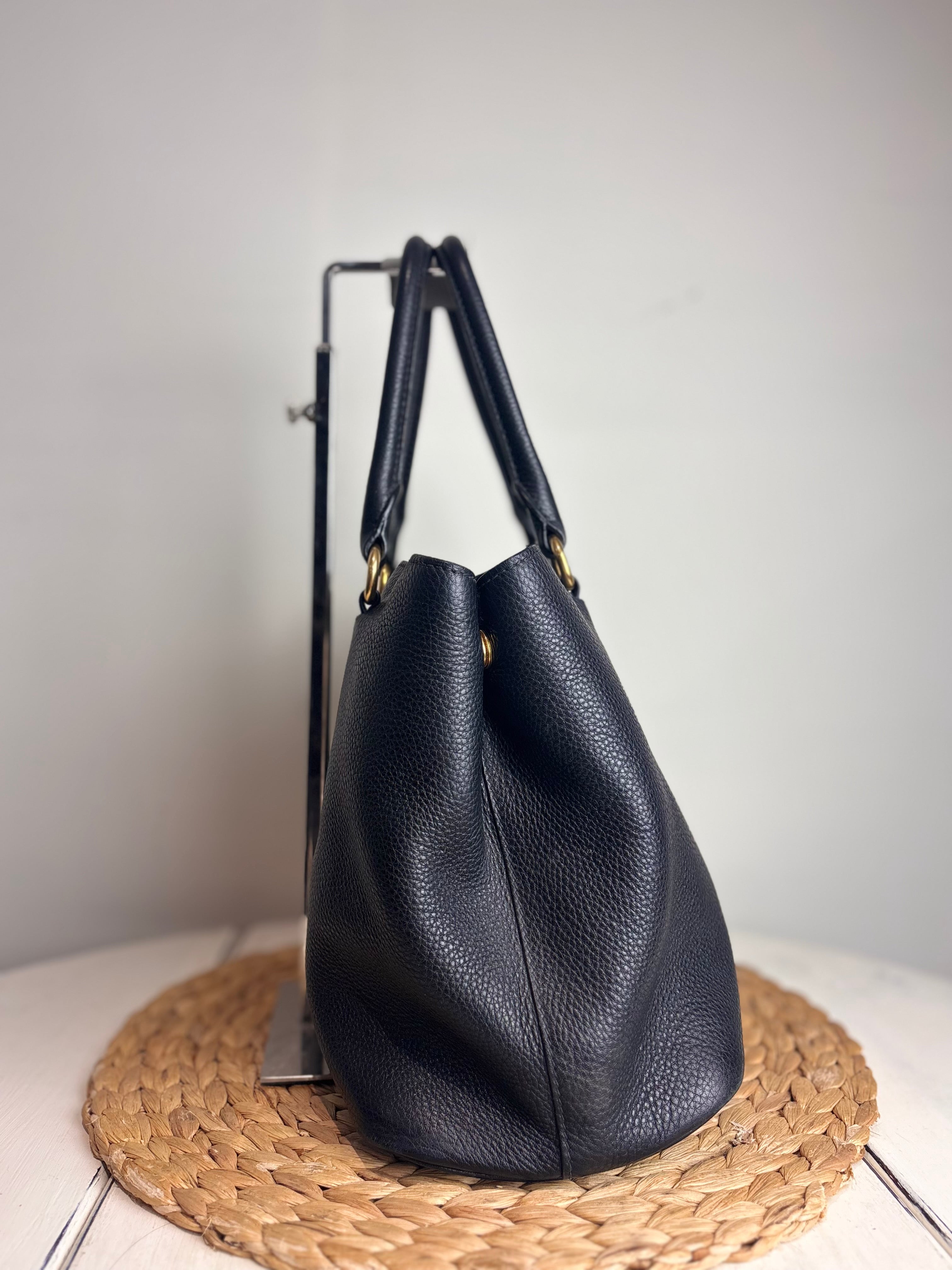 Prada Phenix Vitello Leather Two-Way Tote