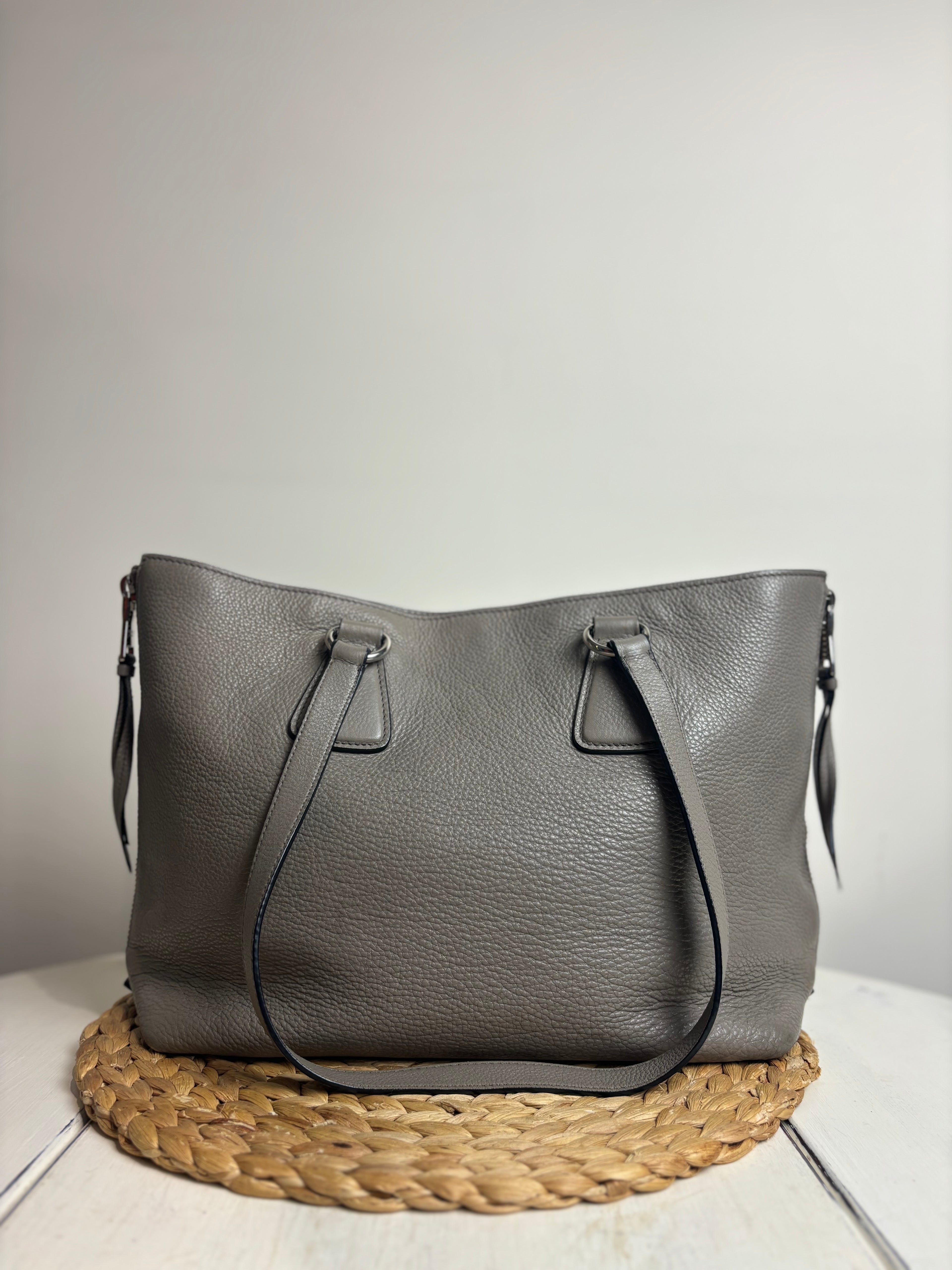 Prada Vitello Daino Zip Tote