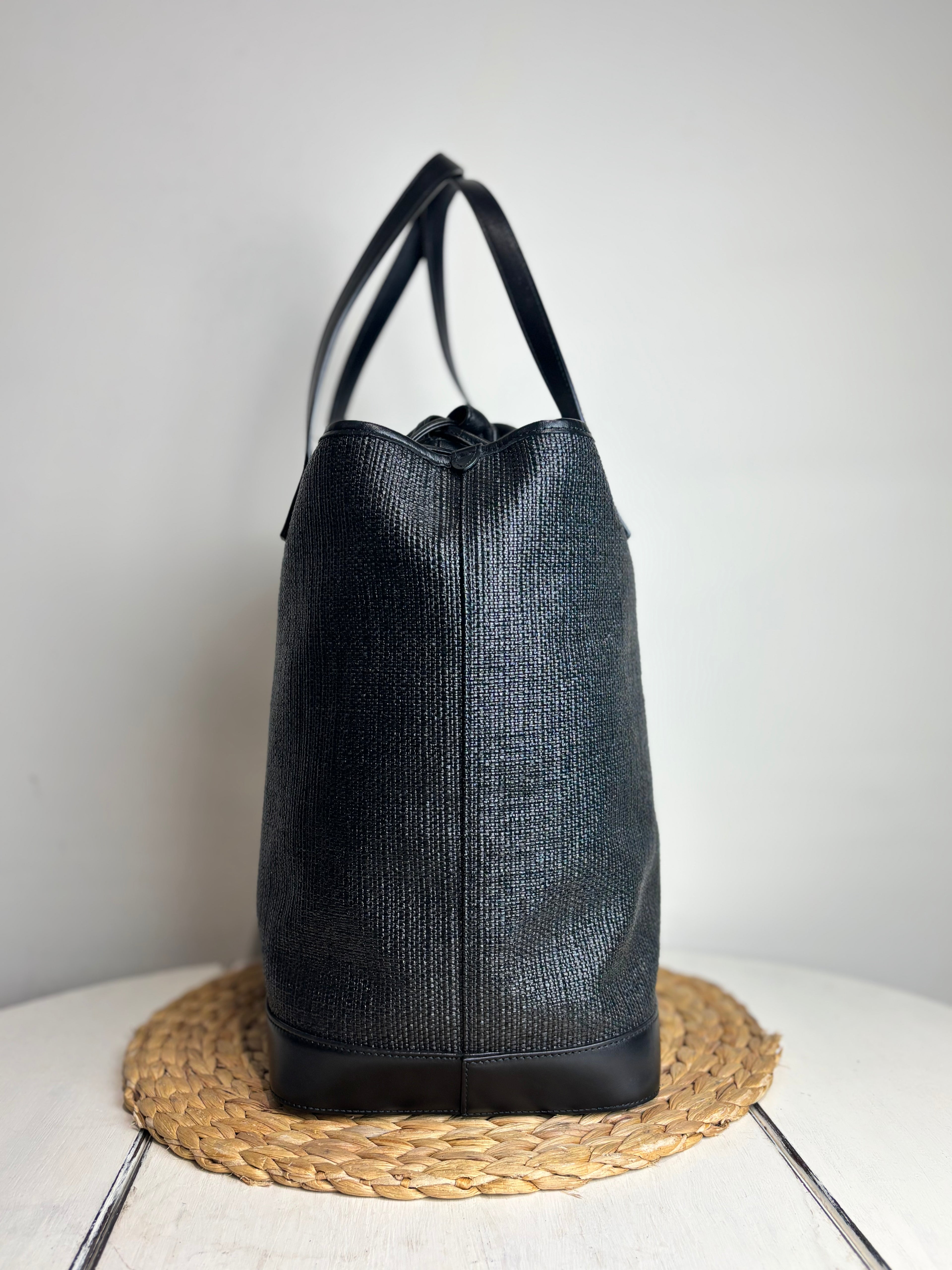 Yves Saint Laurent Teddy Drawstring Shopping Tote