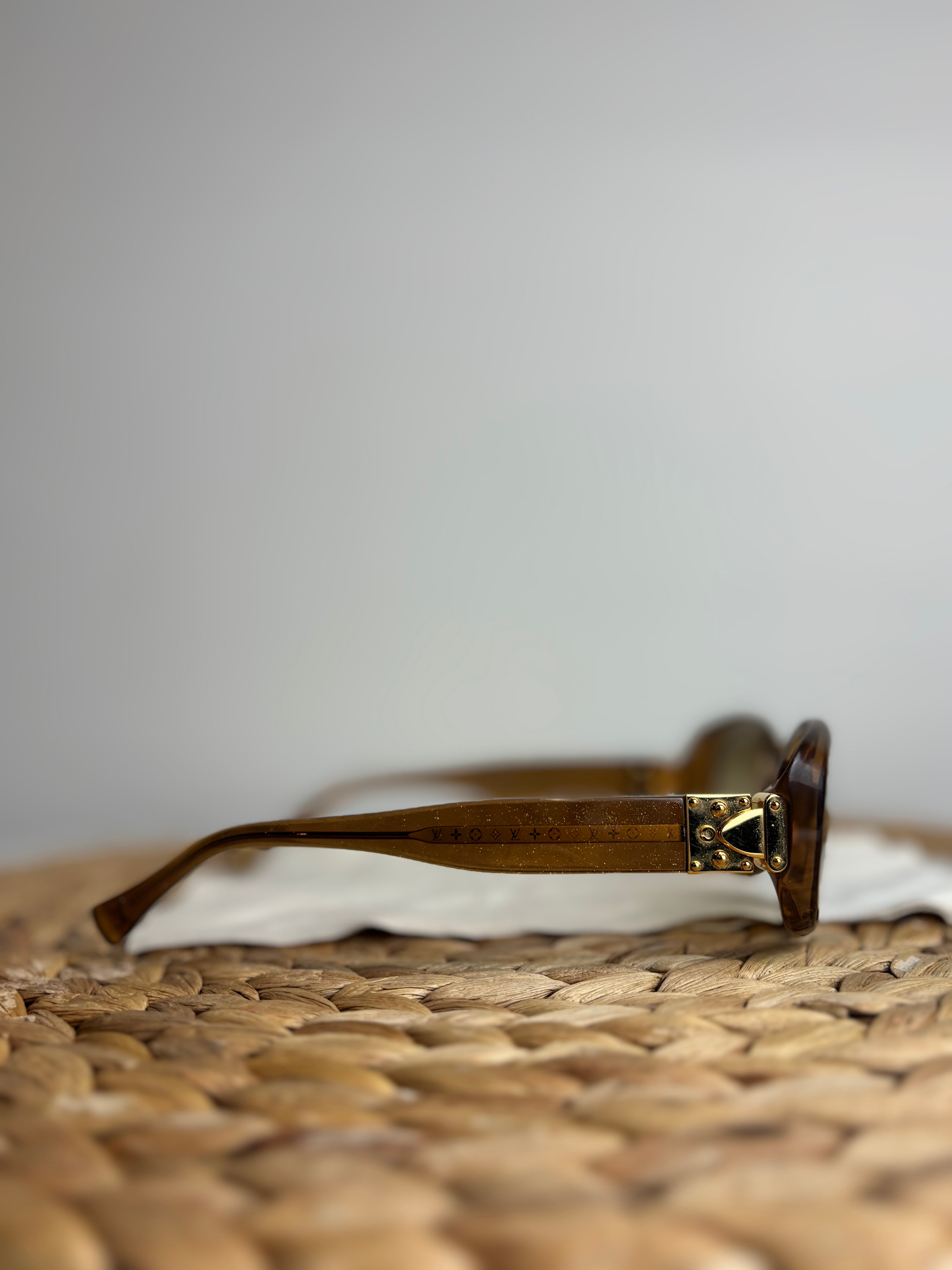 Louis Vuitton Gold Speckling Acetate Frame Soupçon GM Sunglasses