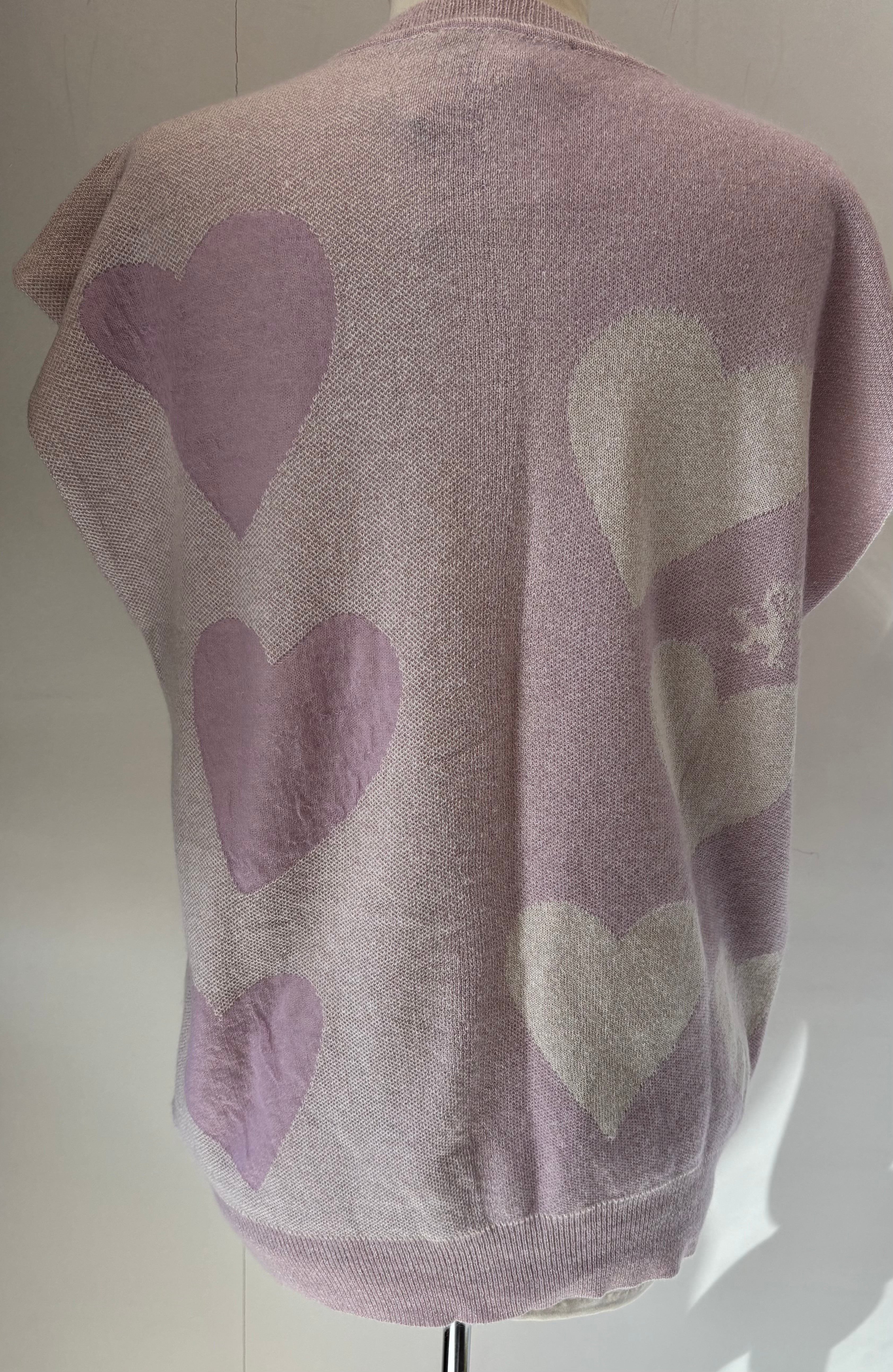 Vivienne Westwood Butter/Lavender Heart Vest