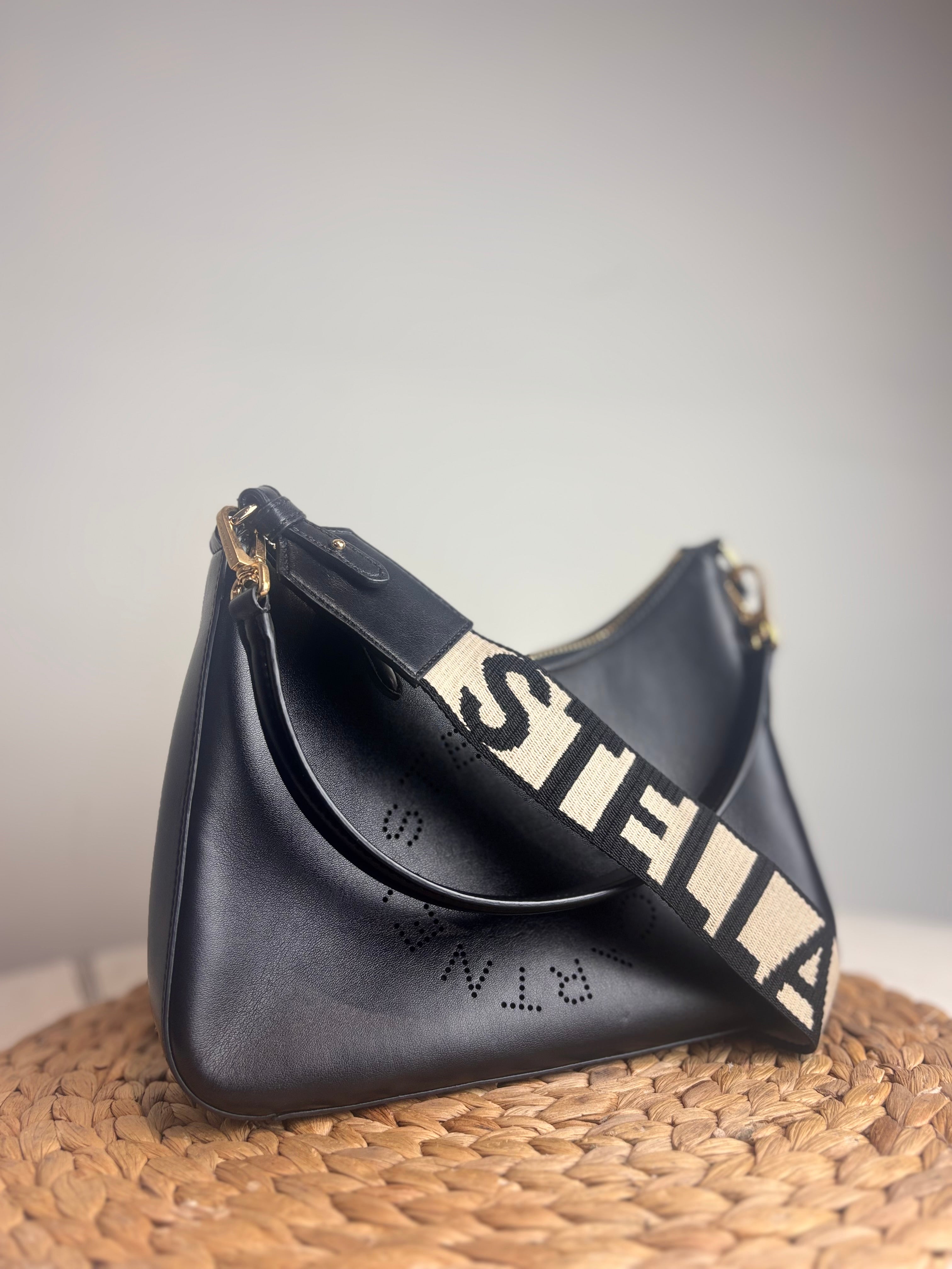 Stella McCartney Logo Small Leather Shoulder Bag (Alter Mat Vegan Leather)