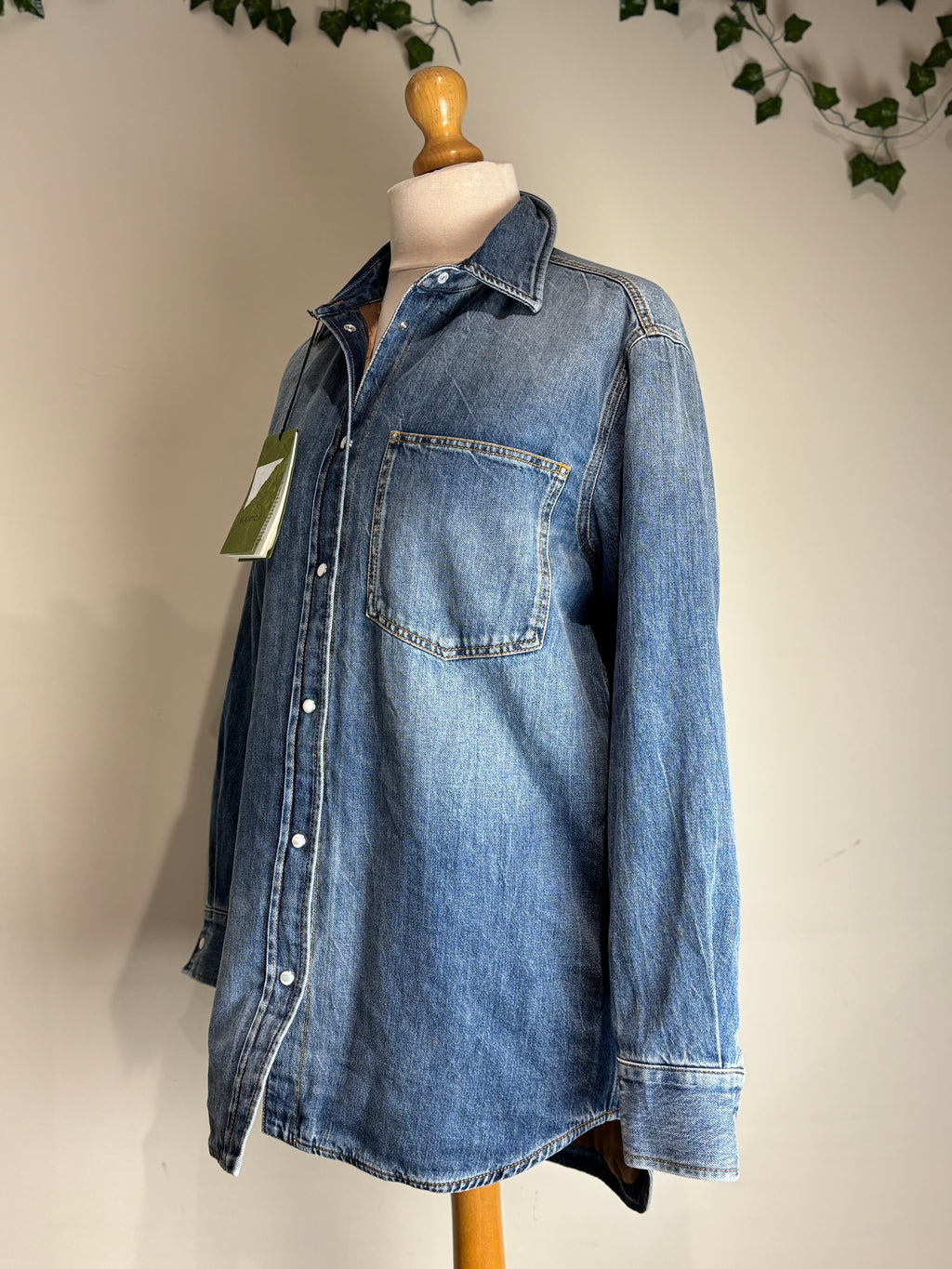 GUCCI Denim Long-Line Shirt