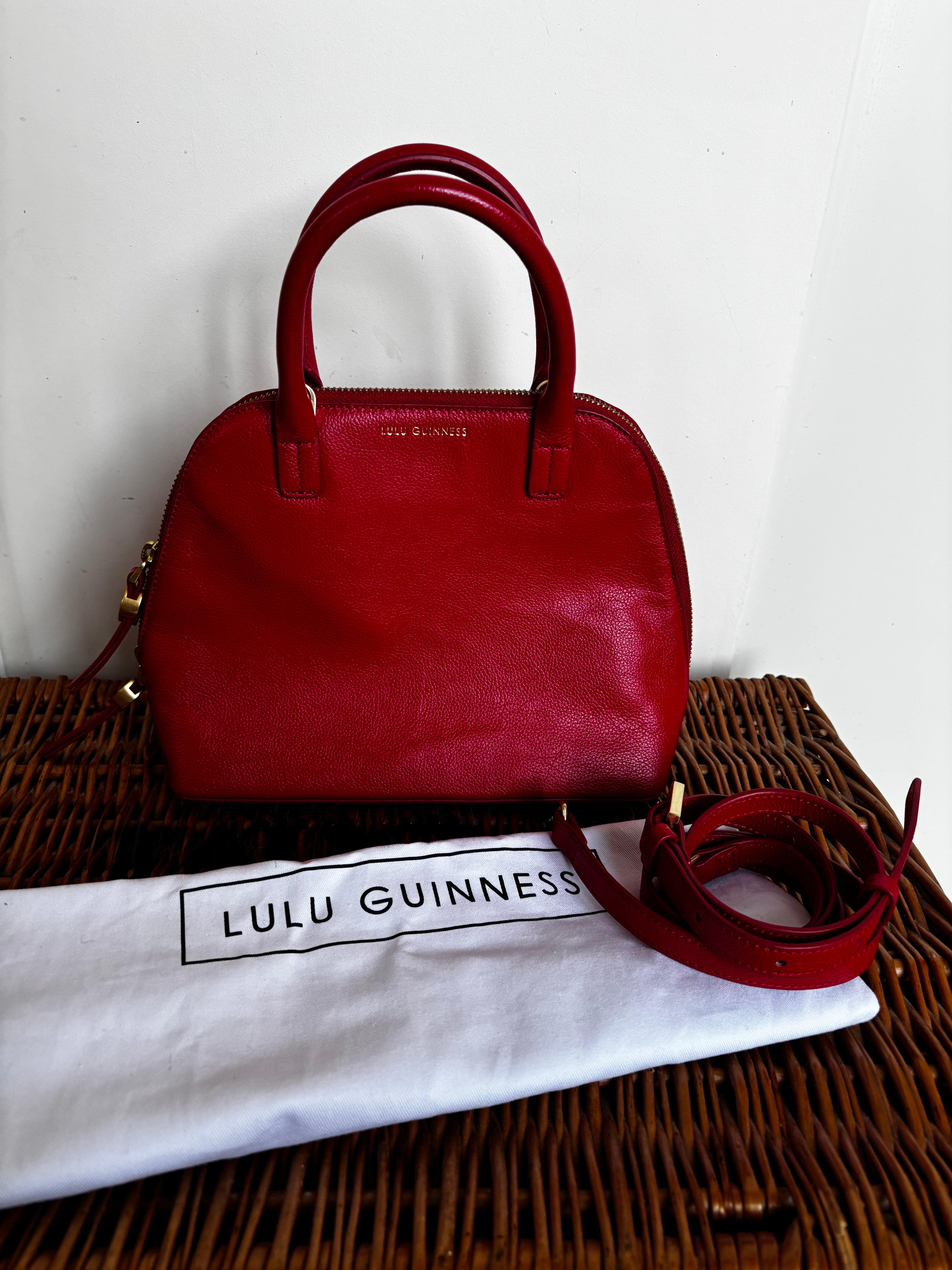 Lulu Guinness Red Handbag