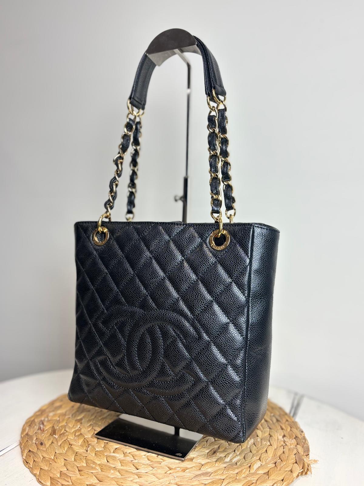 Chanel Classic Quilted Petite Shopping Tote