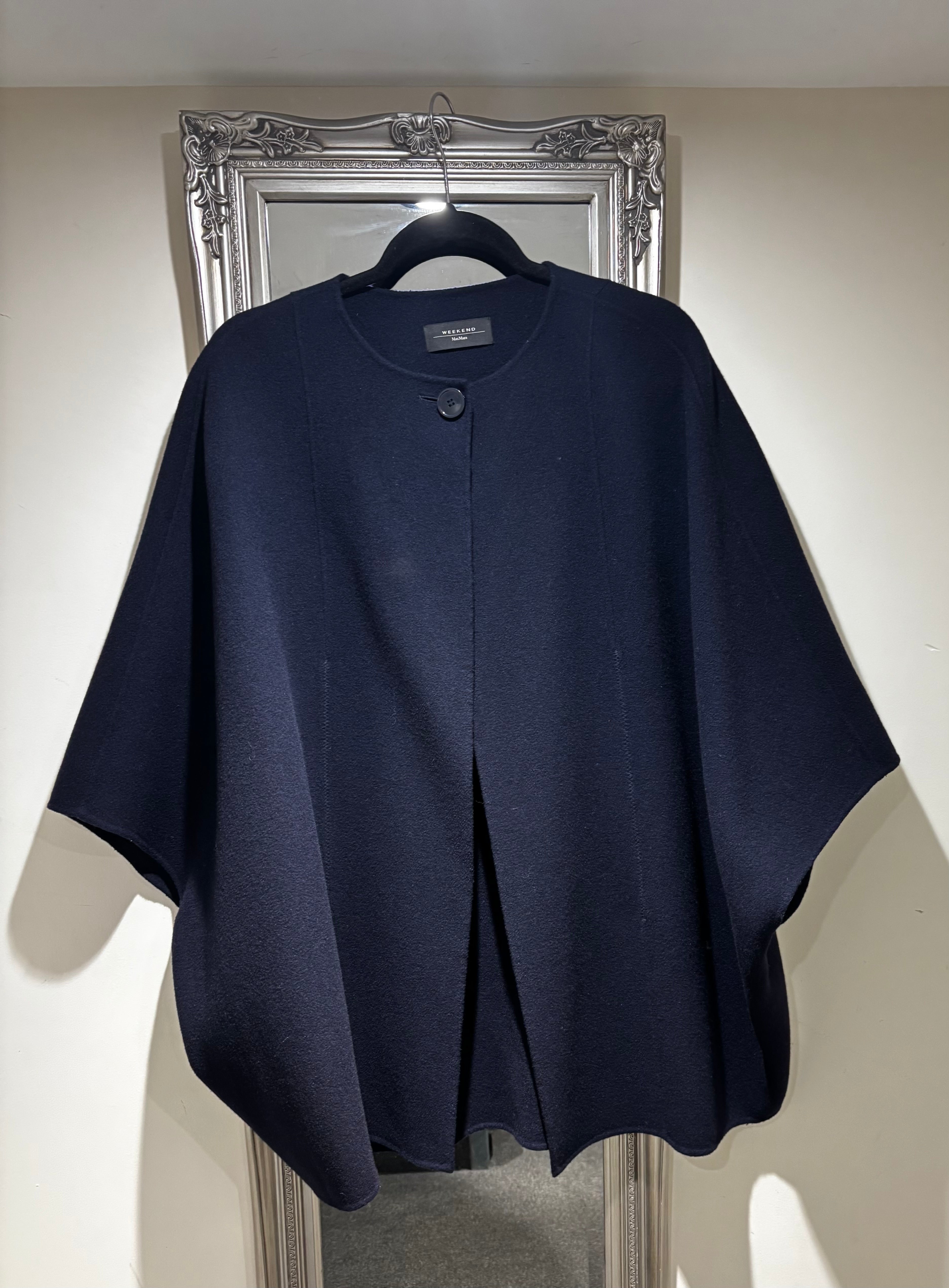 Weekend Max Mara Navy Poncho