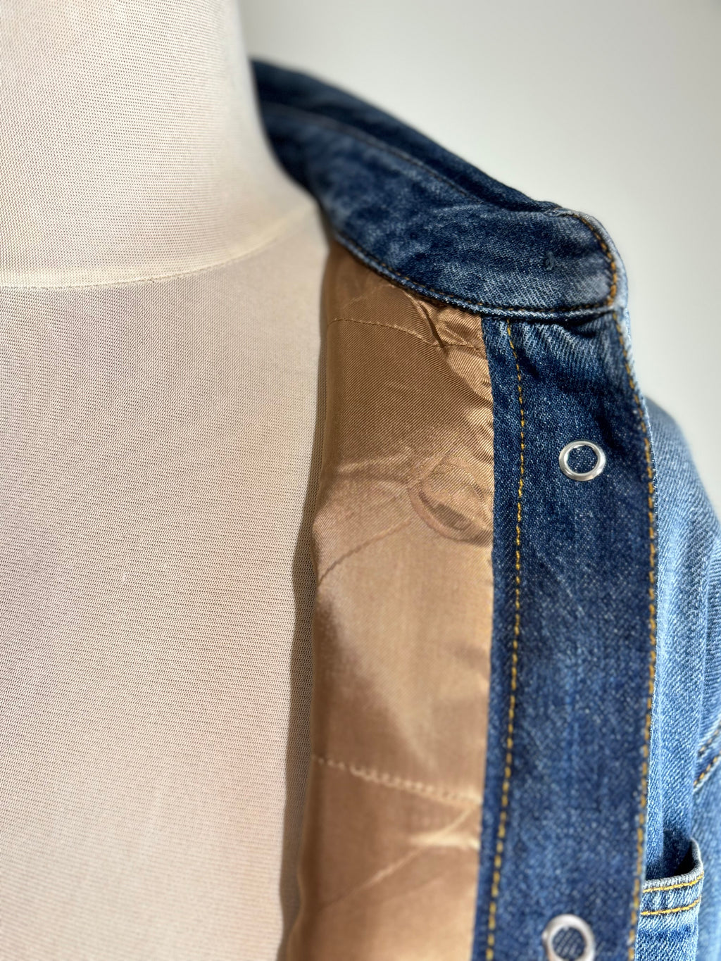 GUCCI Denim Long-Line Shirt