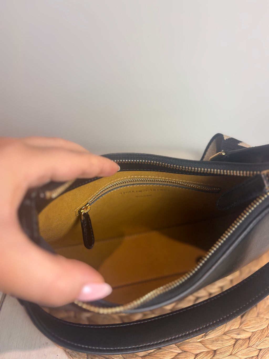 Stella McCartney Logo Small Leather Shoulder Bag (Alter Mat Vegan Leather)