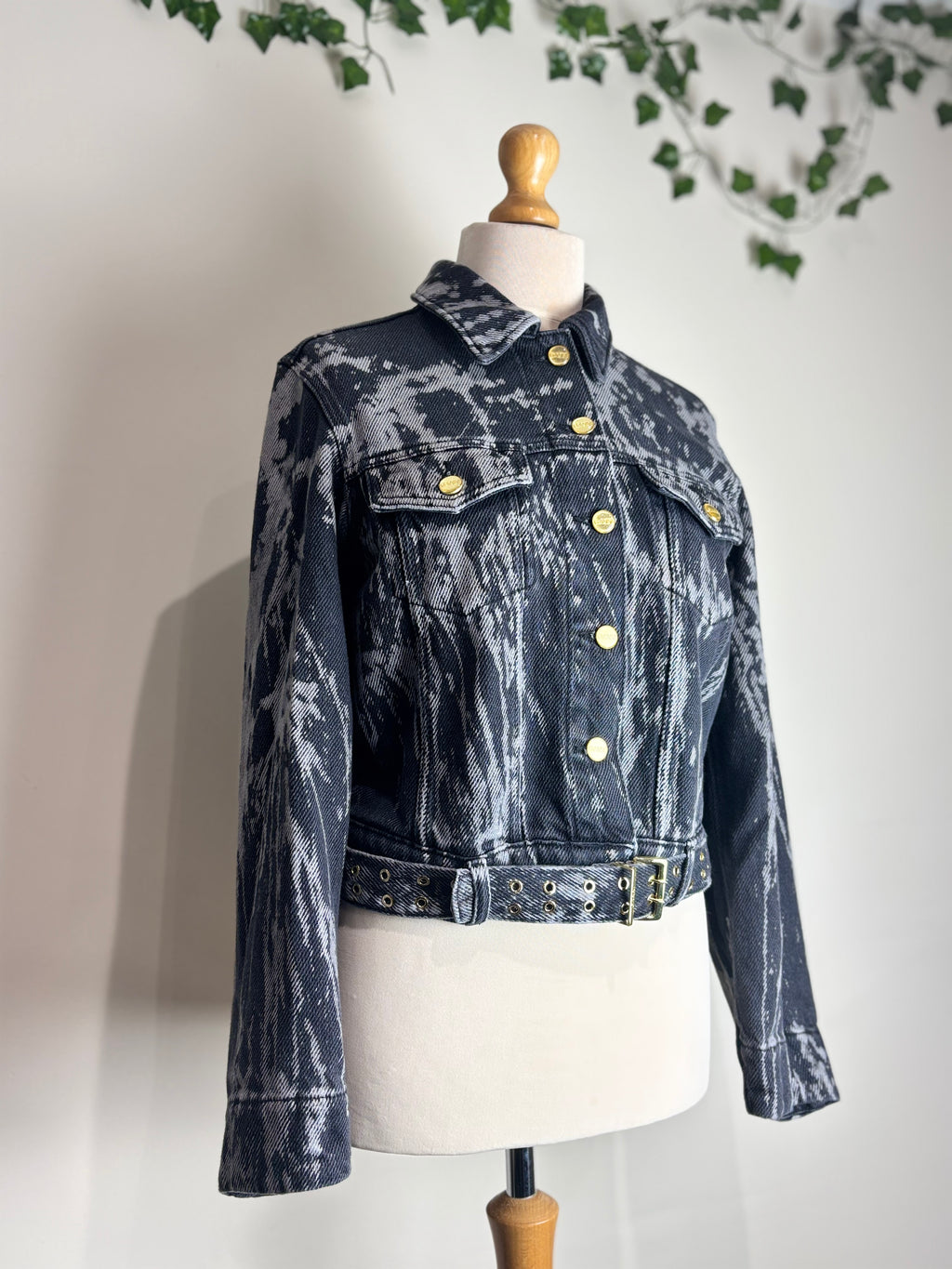 GANNI Heavy Denim Belted Jacket