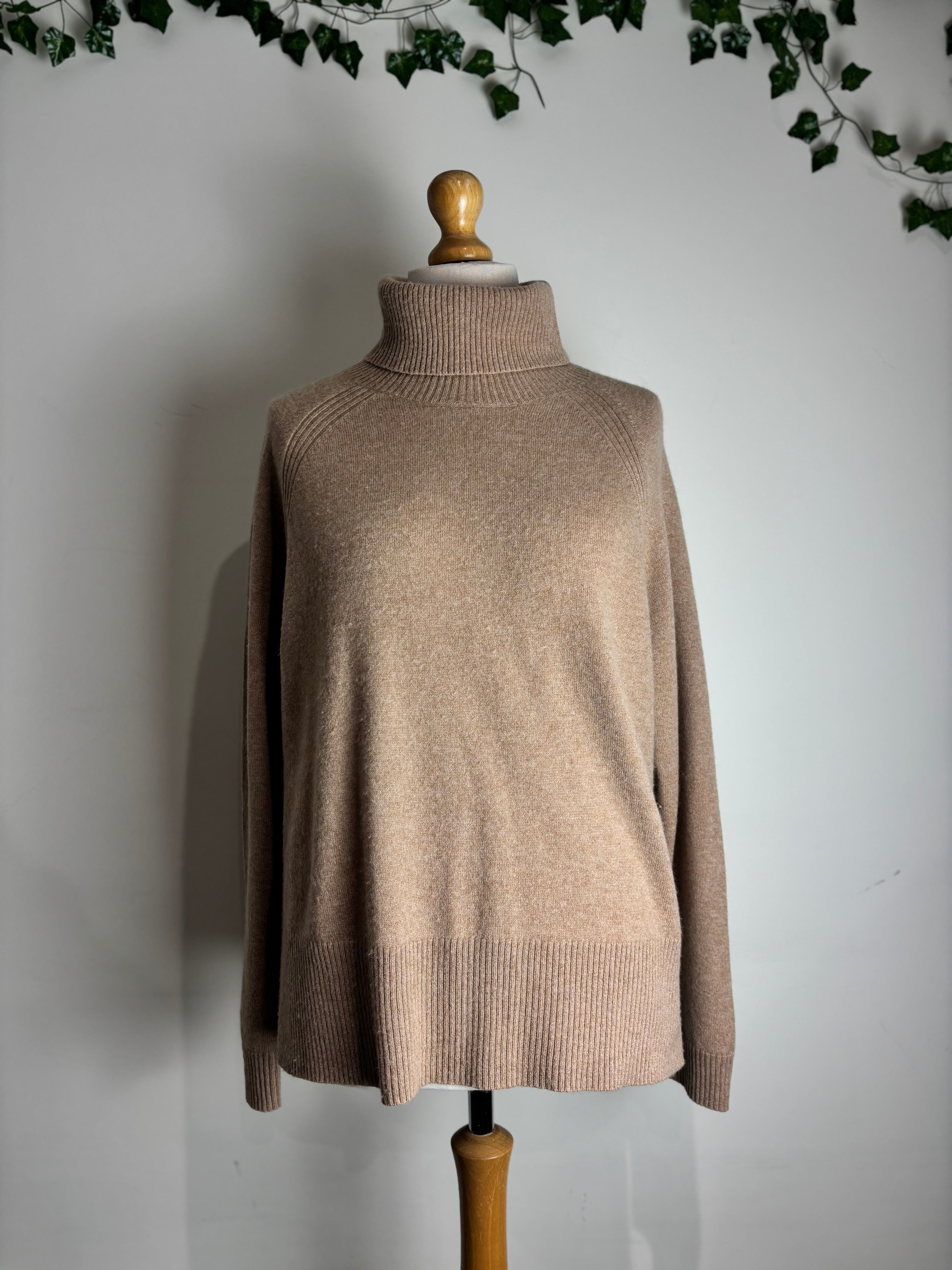 Whistles Oatmeal Cashmere Rollneck